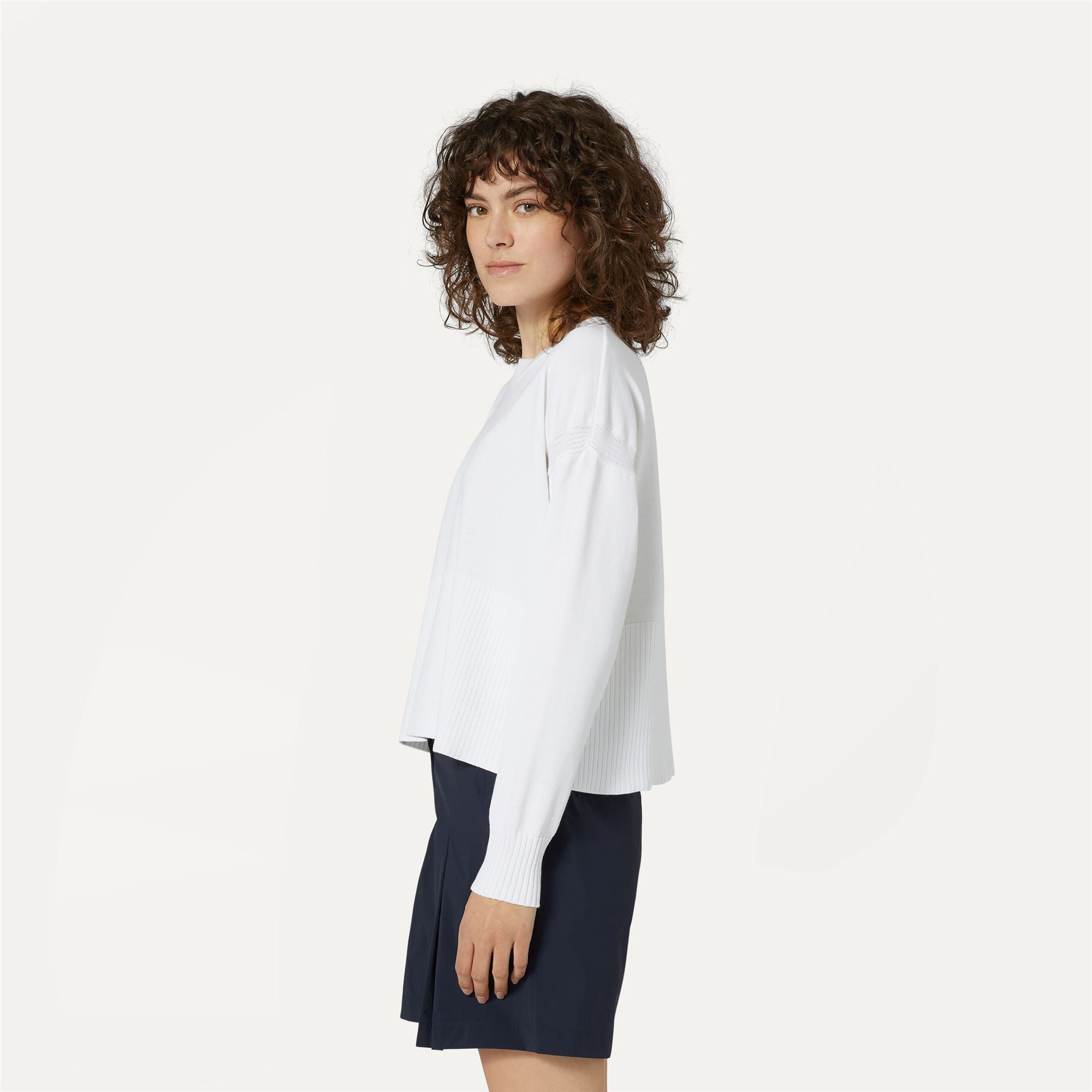 k-way-maryne-pull-over-maille-femme-white image 2