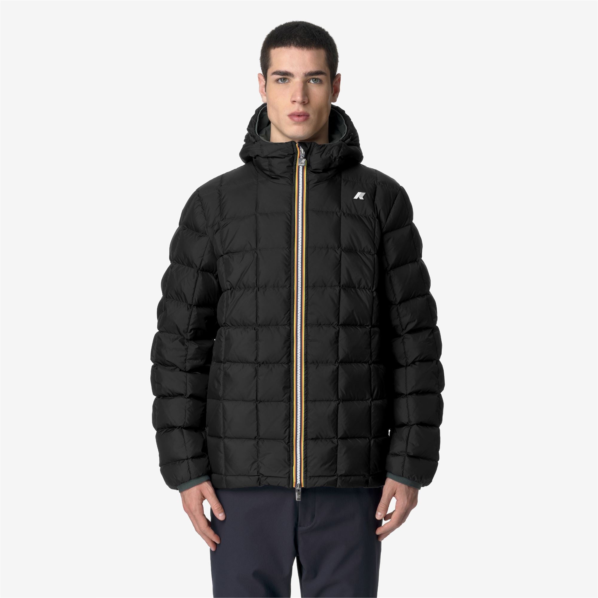 k-way-jack-st-thermo-double-veste-court-r-versible-homme-green-blackish-black-pu image 4
