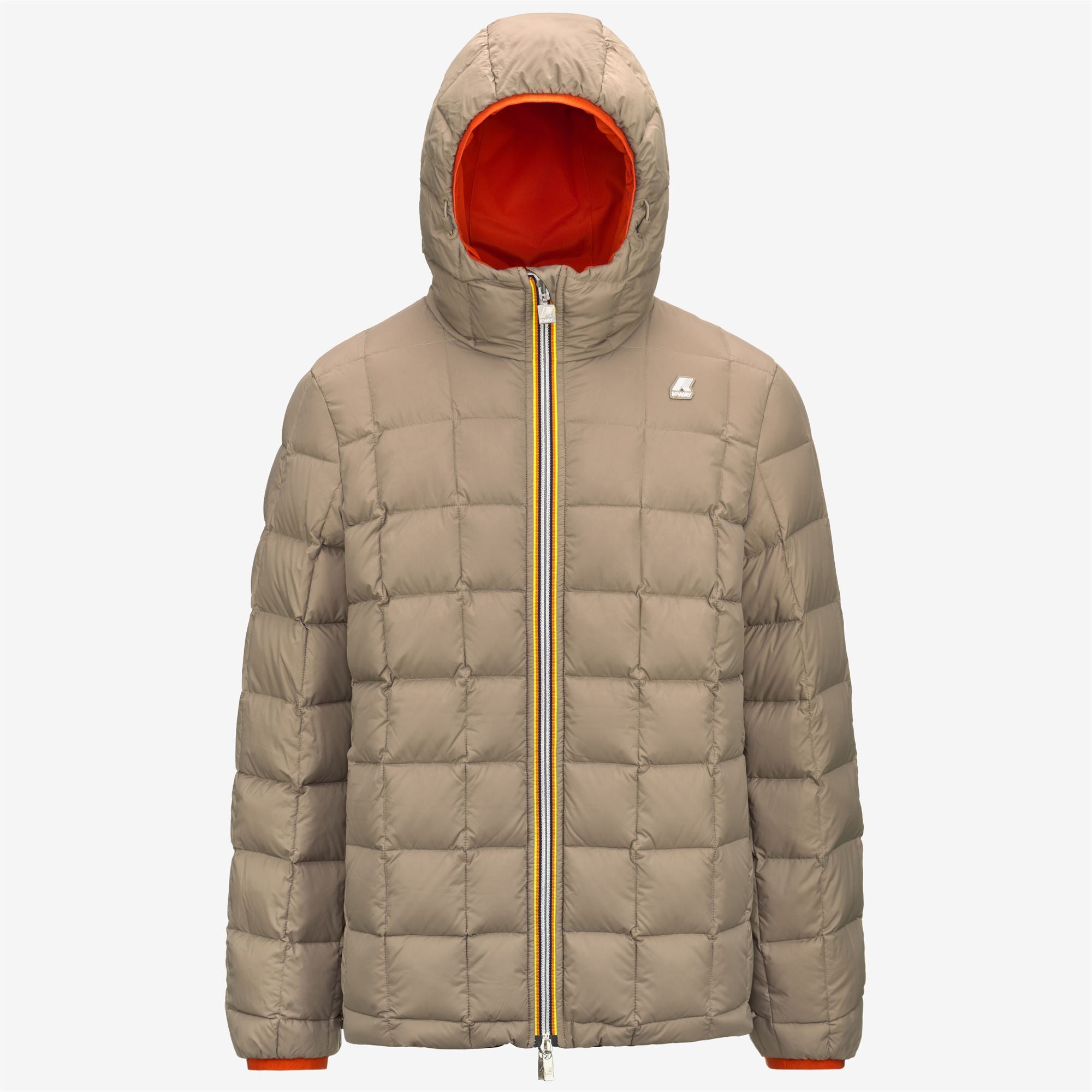 k-way-jack-st-thermo-double-veste-court-homme-orange-p-beige-t image 6