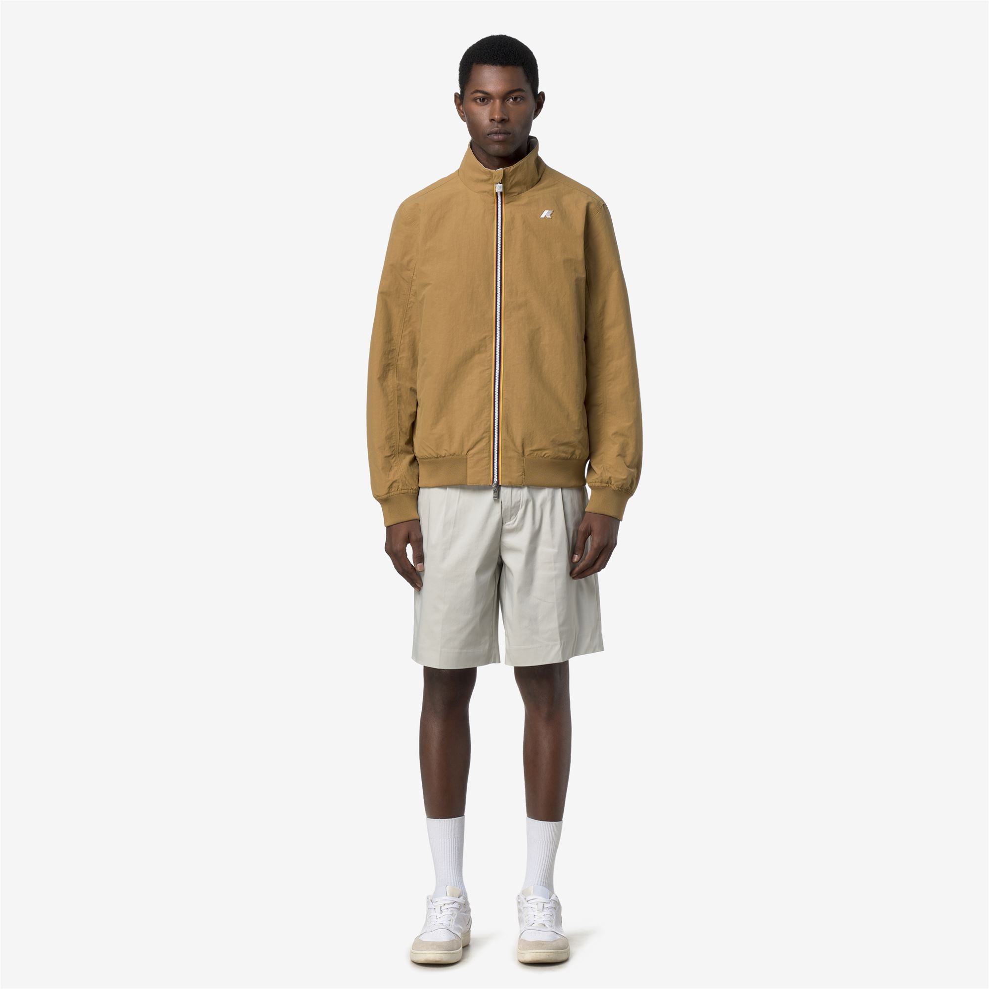 k-way-arsene-cotton-double-veste-courte-r-versible-homme-brown-bistre-beige-lt image 1