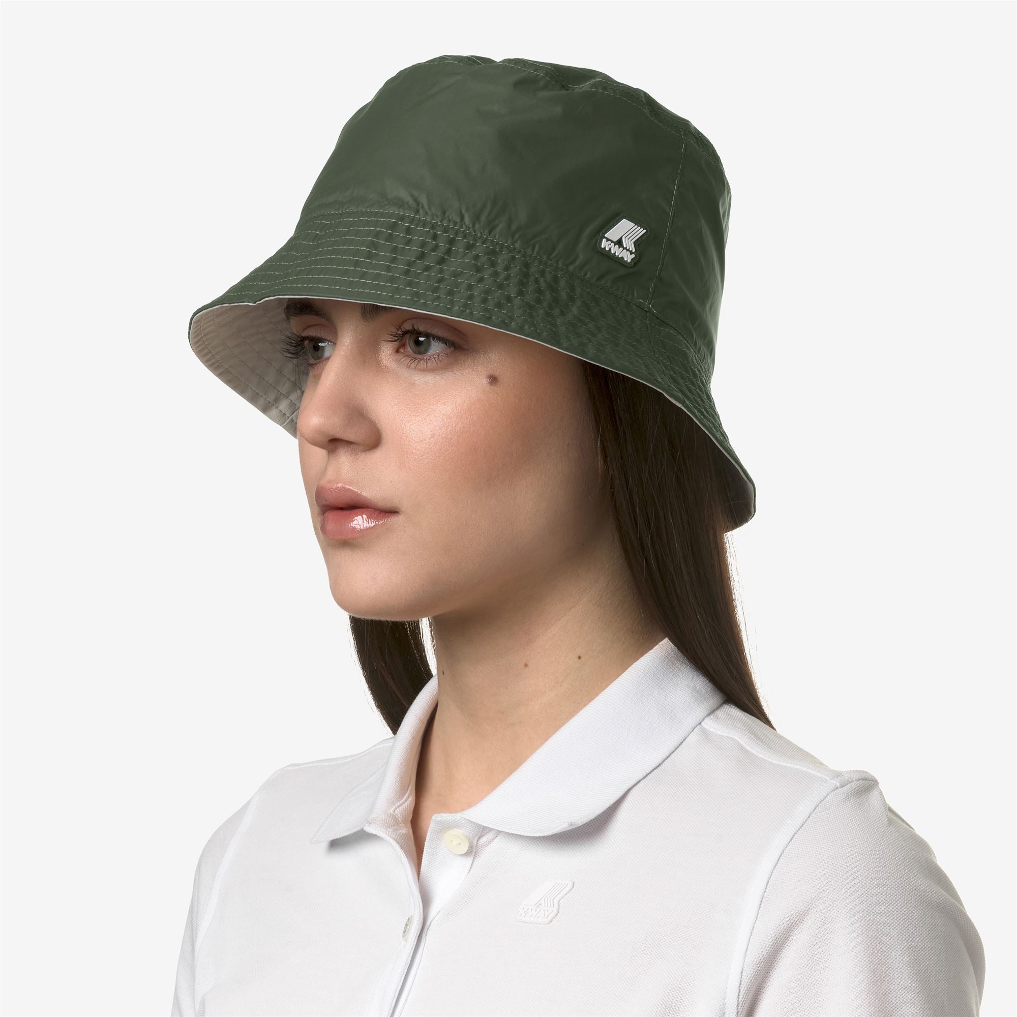 k-way-pascalle-plus-double-chapeau-unisexe-green-c-beige-l image 2