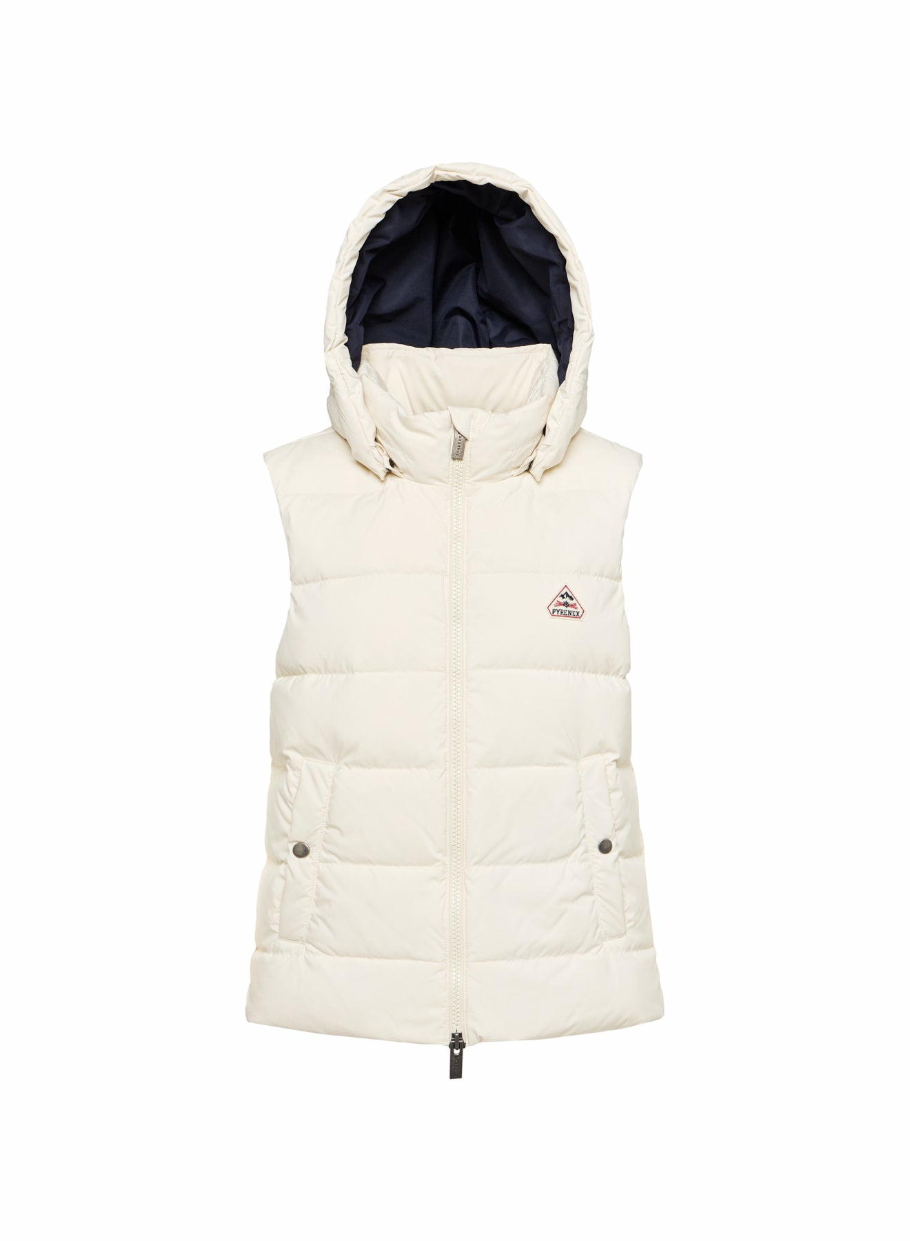 pyrenex-spoutnic-doudoune-sans-manches-femme-blanche-capuche-amovible image 4