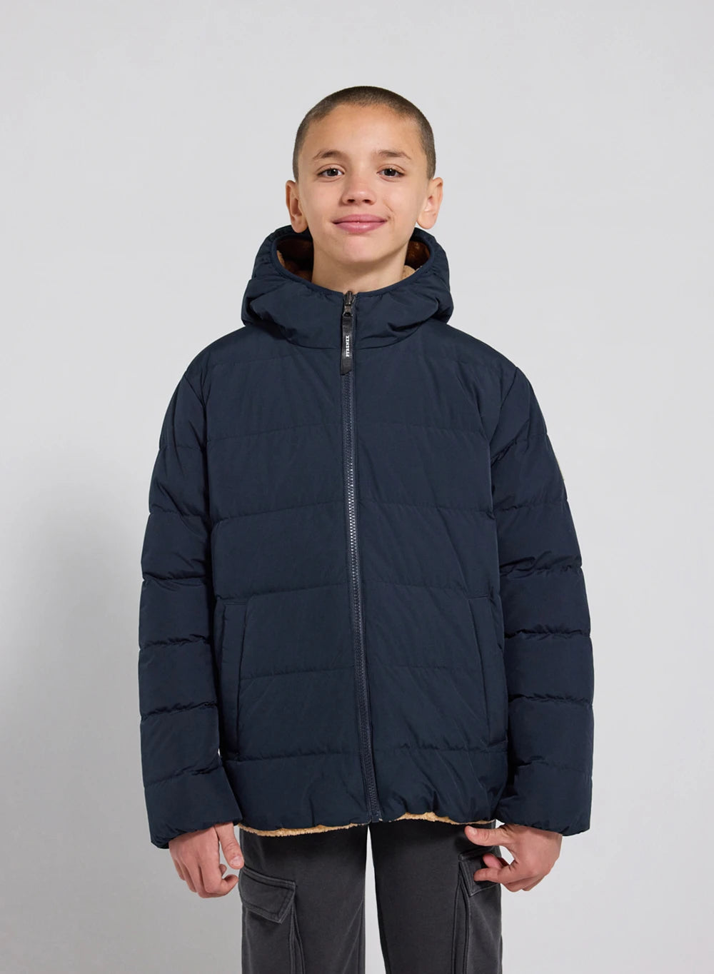 pyrenex-keylinn-doudoune-r-versible-enfant-bleu-marine-sherpa image 1