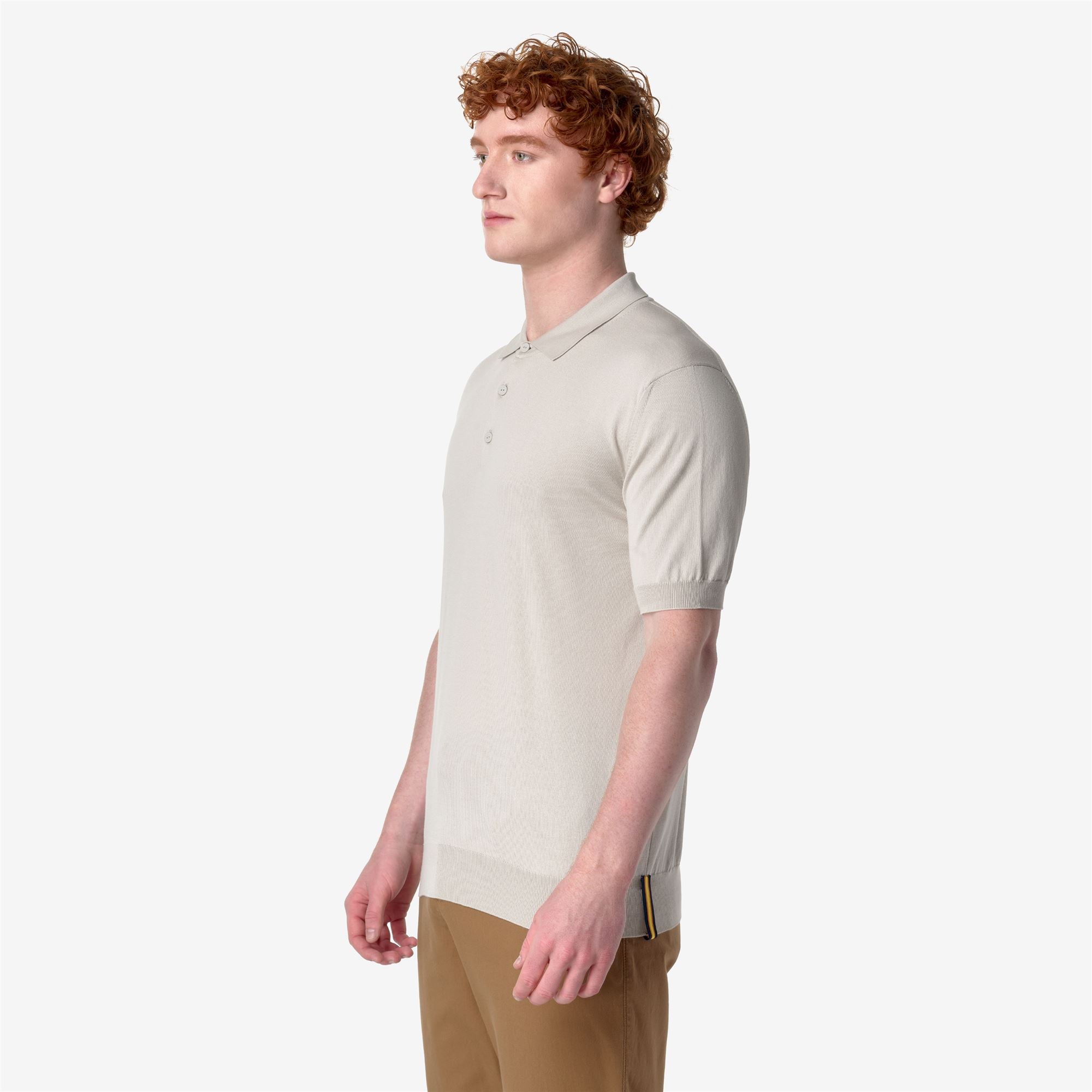 k-way-pleyne-polo-maille-homme-beige-lt image 2