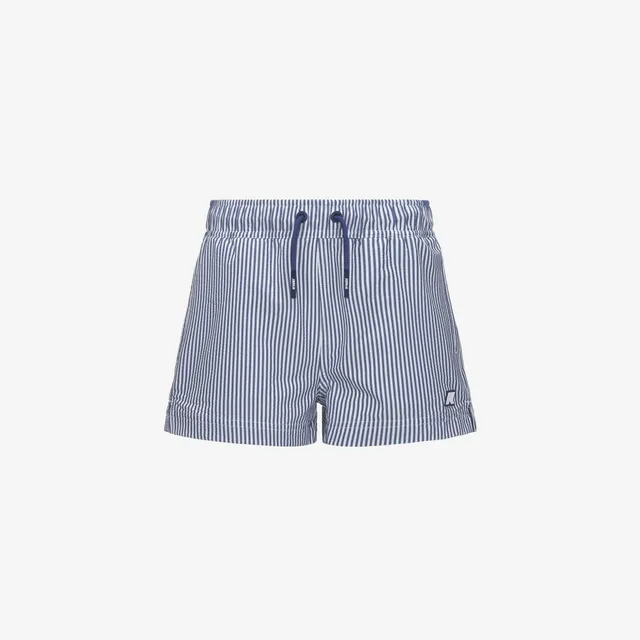k-way-p-hazel-stripes-beach-maillot-gar-on-white-blue-deep-cobalt image 1