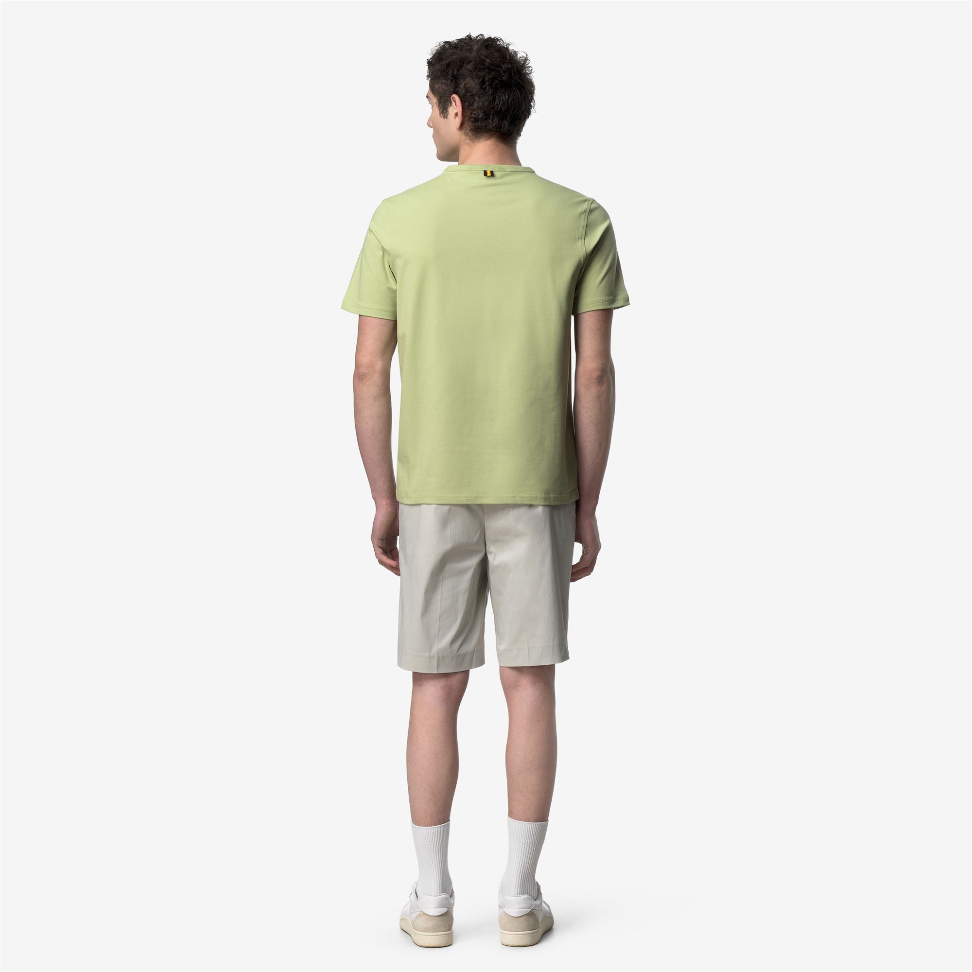 k-way-adame-light-stretch-jersey-t-shirt-homme-green-dk-lime image 3