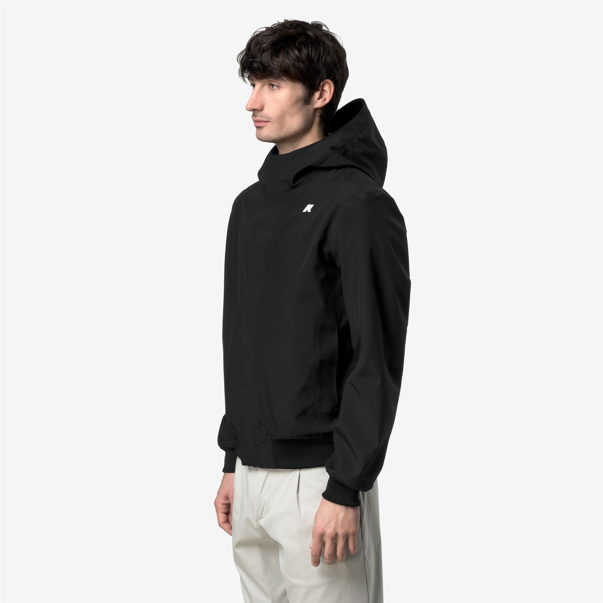 k-way-joachim-bonded-jersey-veste-courte-homme-black-pure image 2