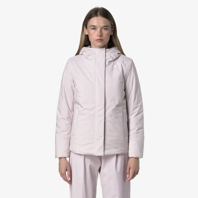 k-way-lil-soft-touch-marmotta-veste-courte-femme-rose-hushed-grey-goat image 1