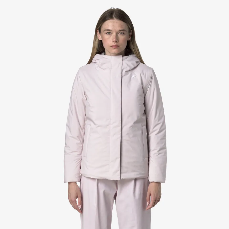 k-way-lil-soft-touch-marmotta-veste-courte-femme-rose-hushed-grey-goat image 1