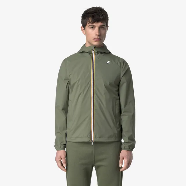 k-way-jack-stretch-nylon-jersey-veste-courte-homme-green-lichen image 1