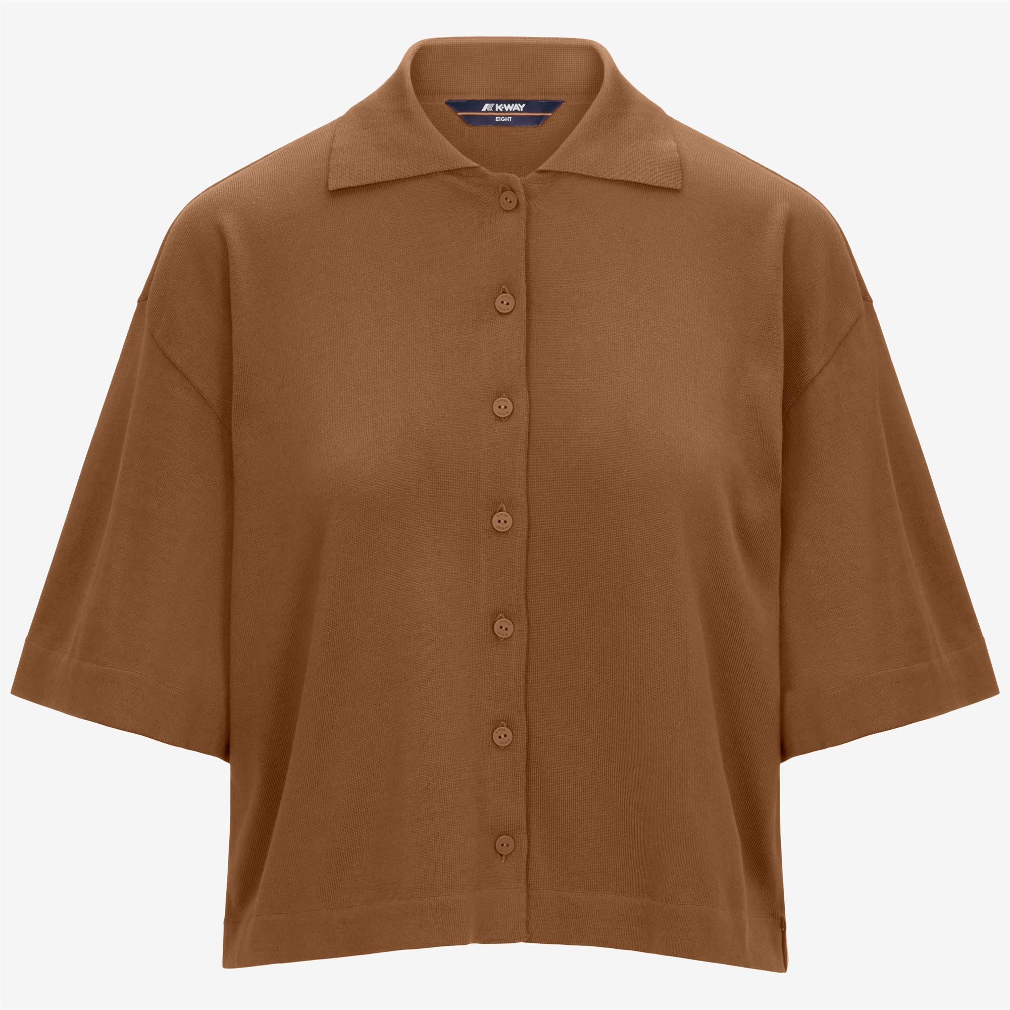 k-way-carry-veste-maille-femme-brown-bran image 5