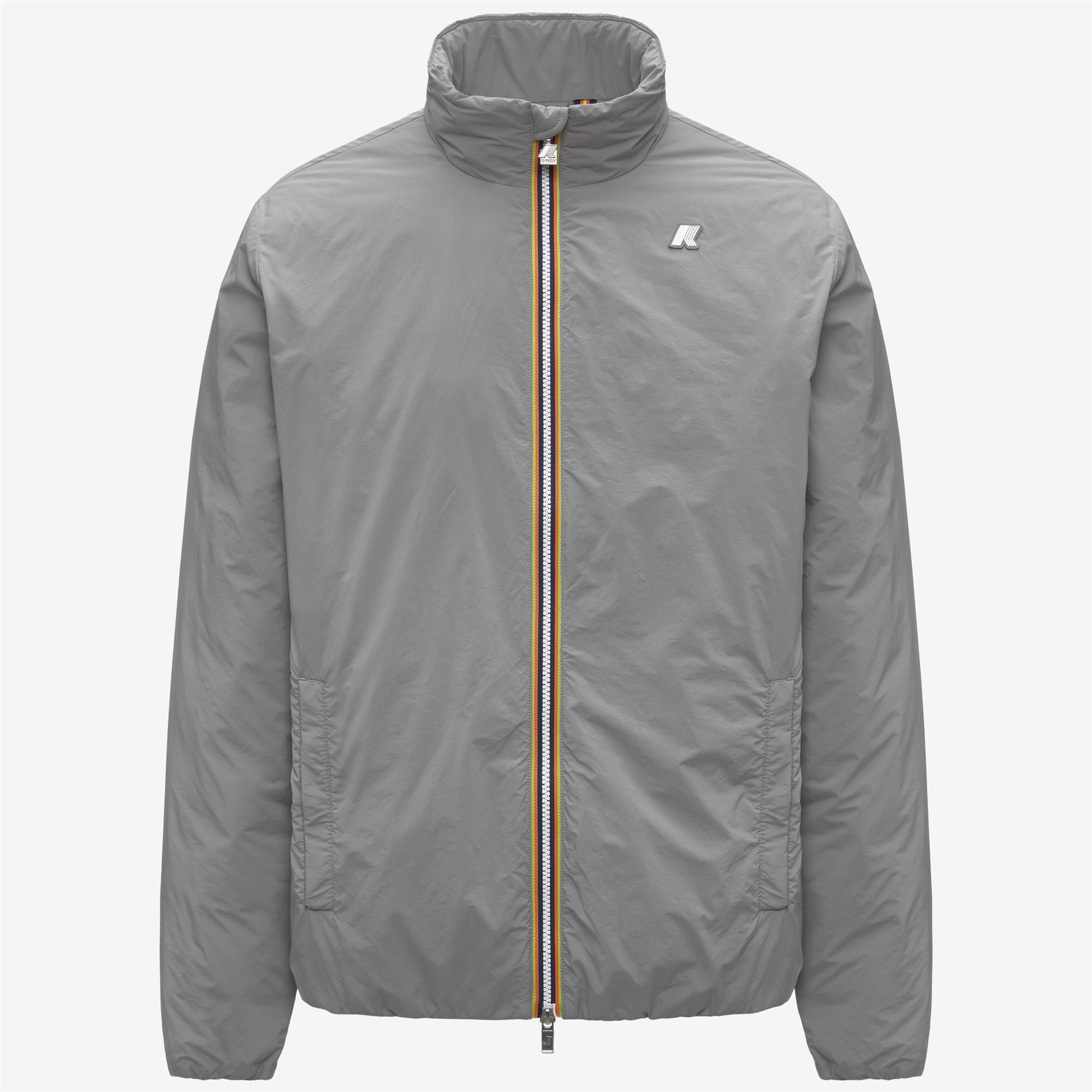 k-way-valentine-plain-warm-veste-courte-homme-grey-frost image 5