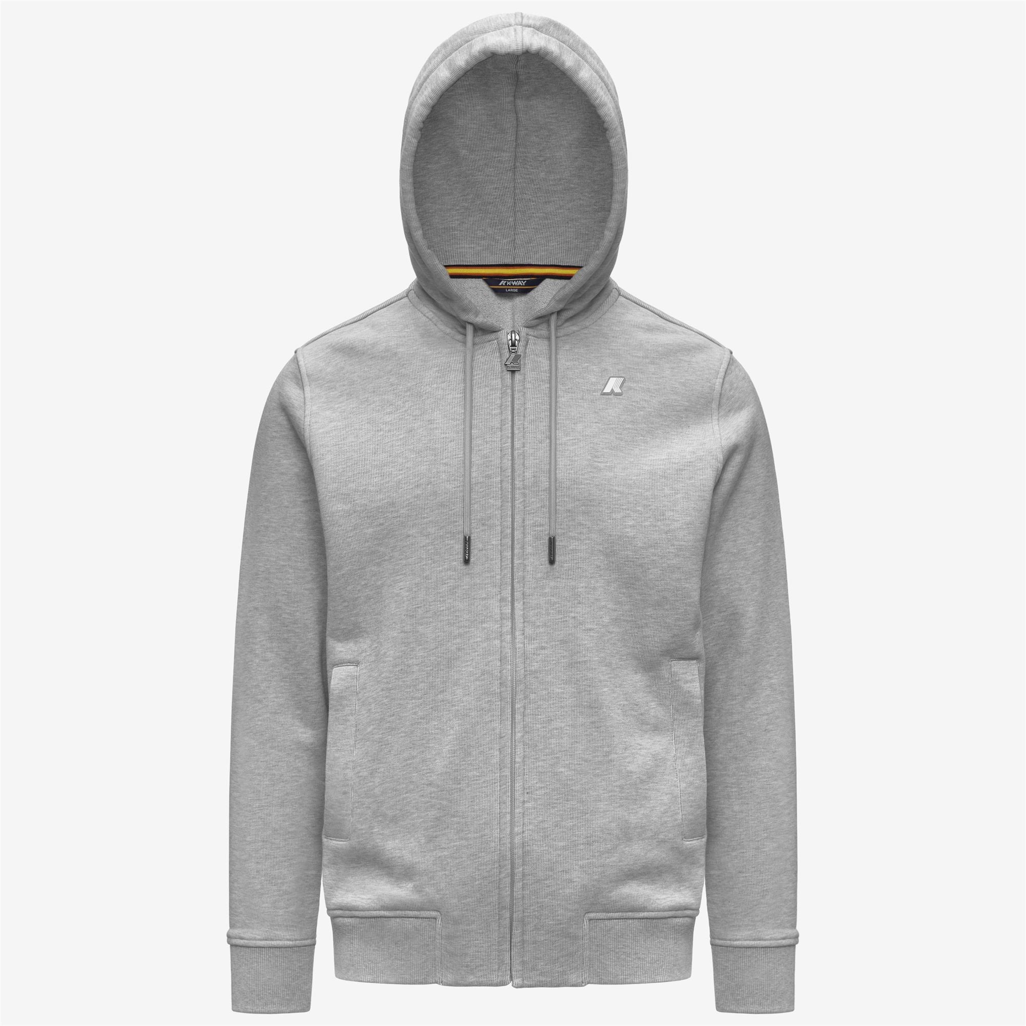 k-way-anthony-french-terry-veste-polaire-homme-grey-mid-mel image 5
