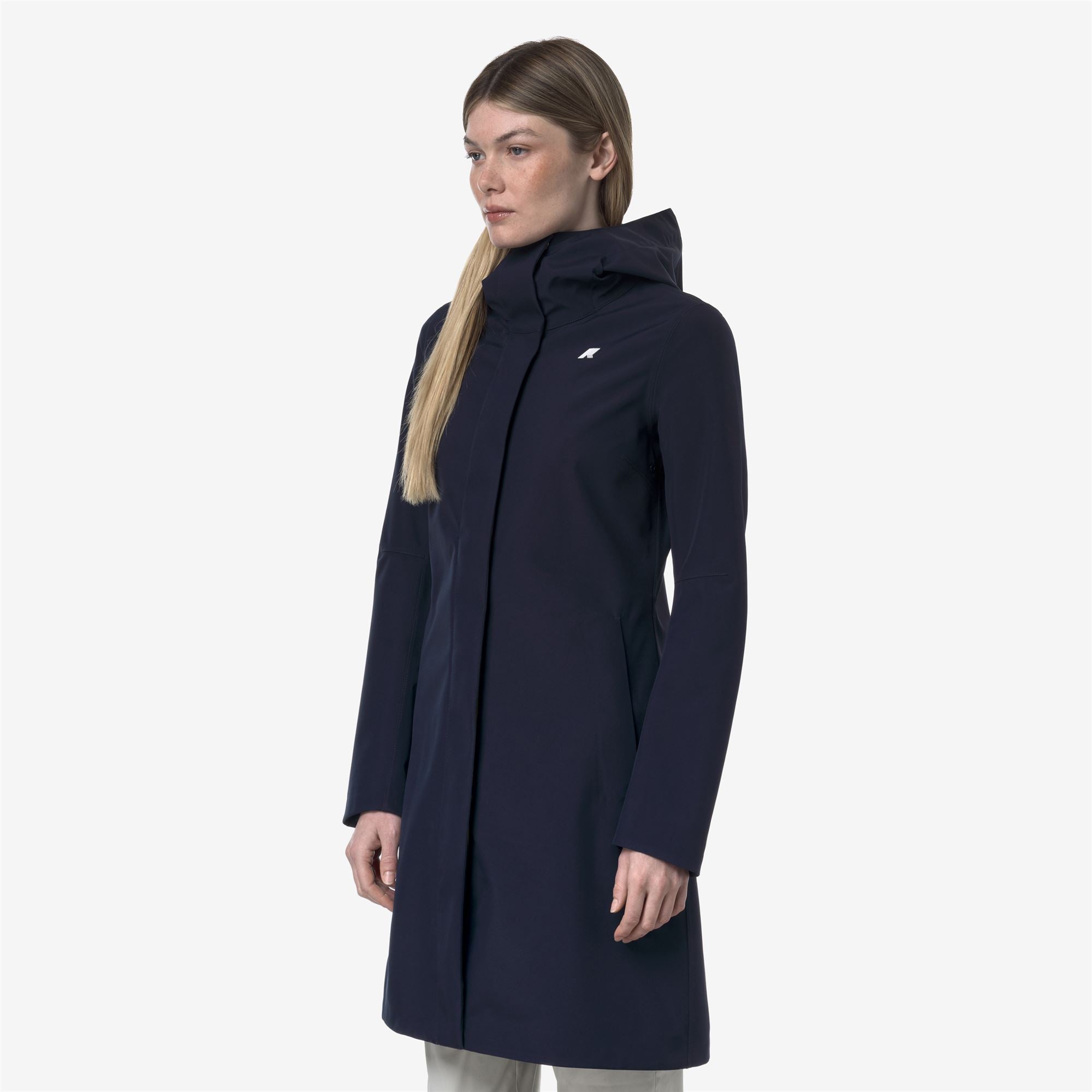 k-way-stephy-bonded-jersey-veste-3-4-femme-blue-depth image 2
