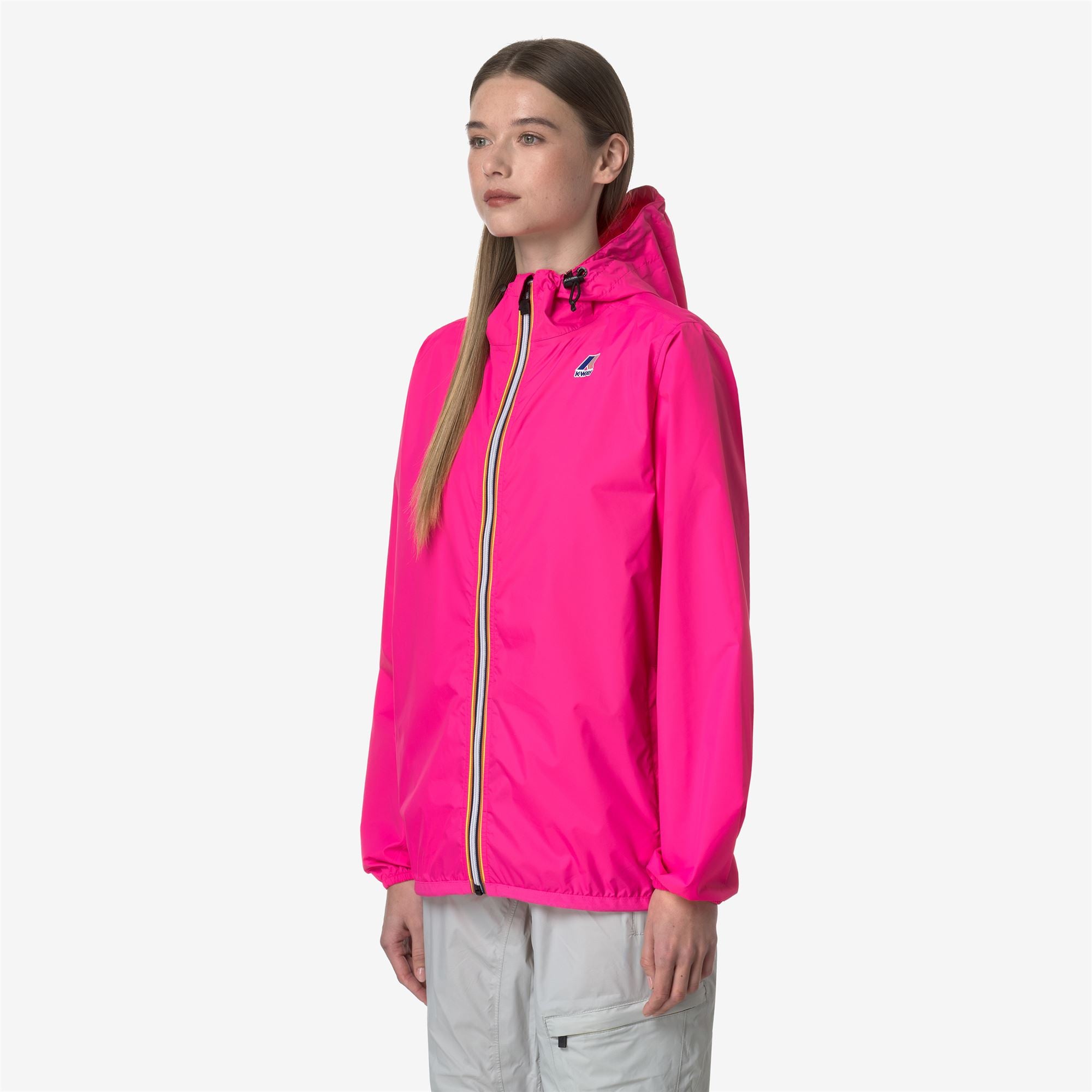 k-way-le-vrai-4-0-claude-veste-mi-longue-unisexe-pink-intense image 3