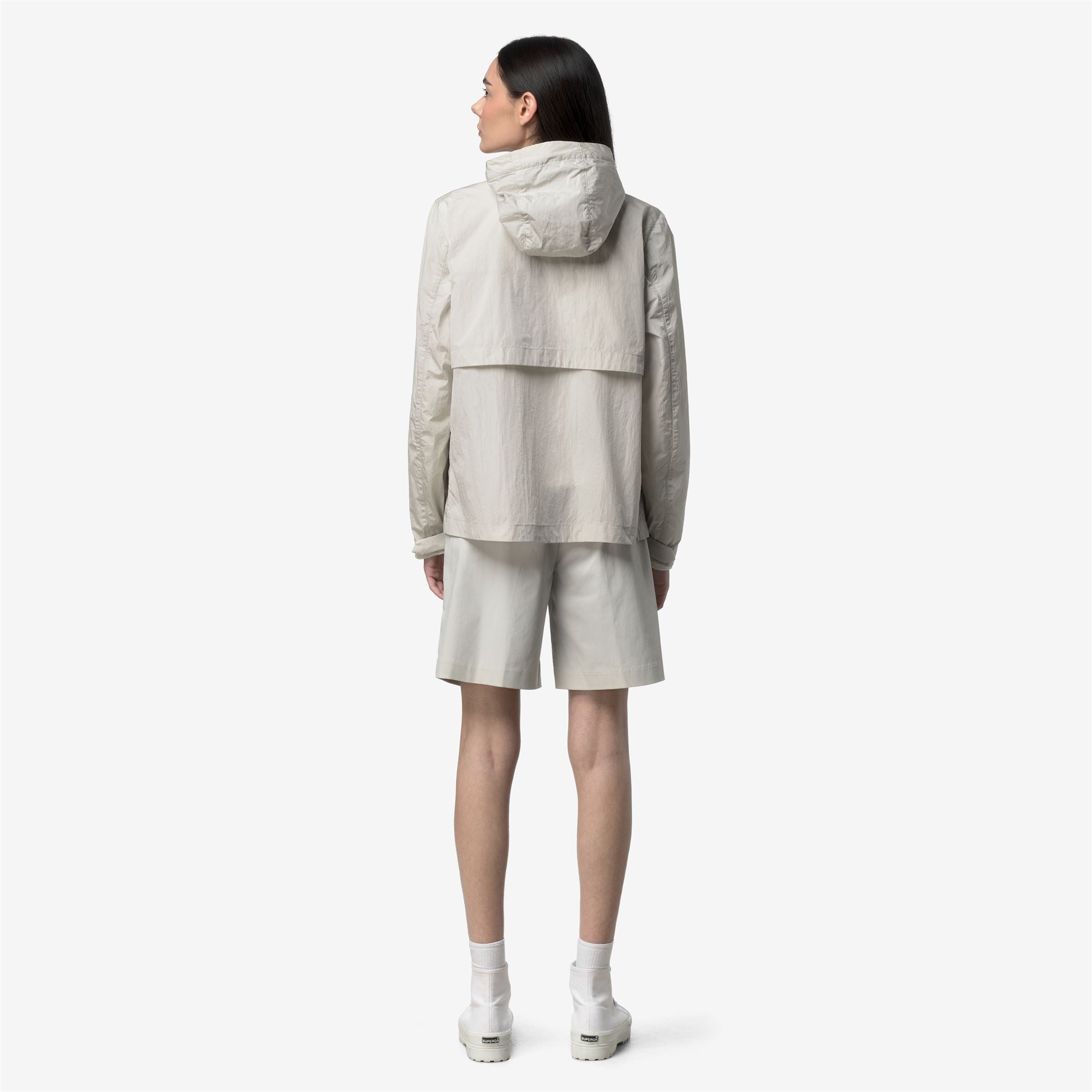 k-way-sophile-satin-glass-veste-court-femme-beige-lt image 3