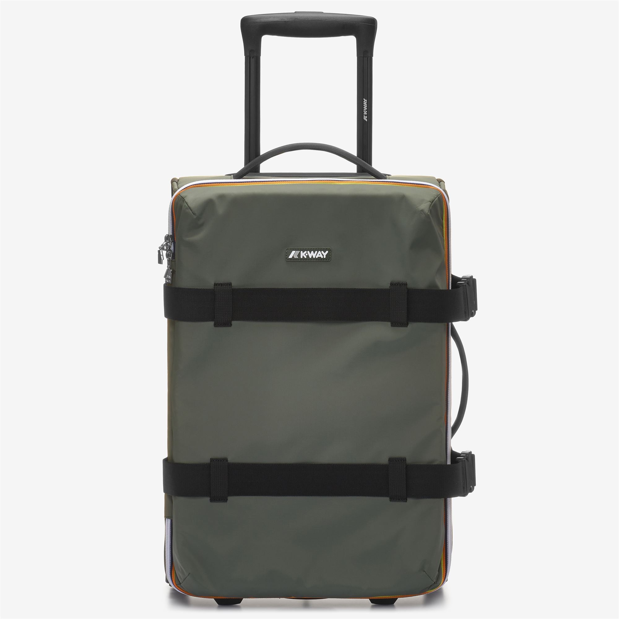 k-way-blossac-s-valise-cabine-chariot-unisexe-green-blackish-black-pure image 1