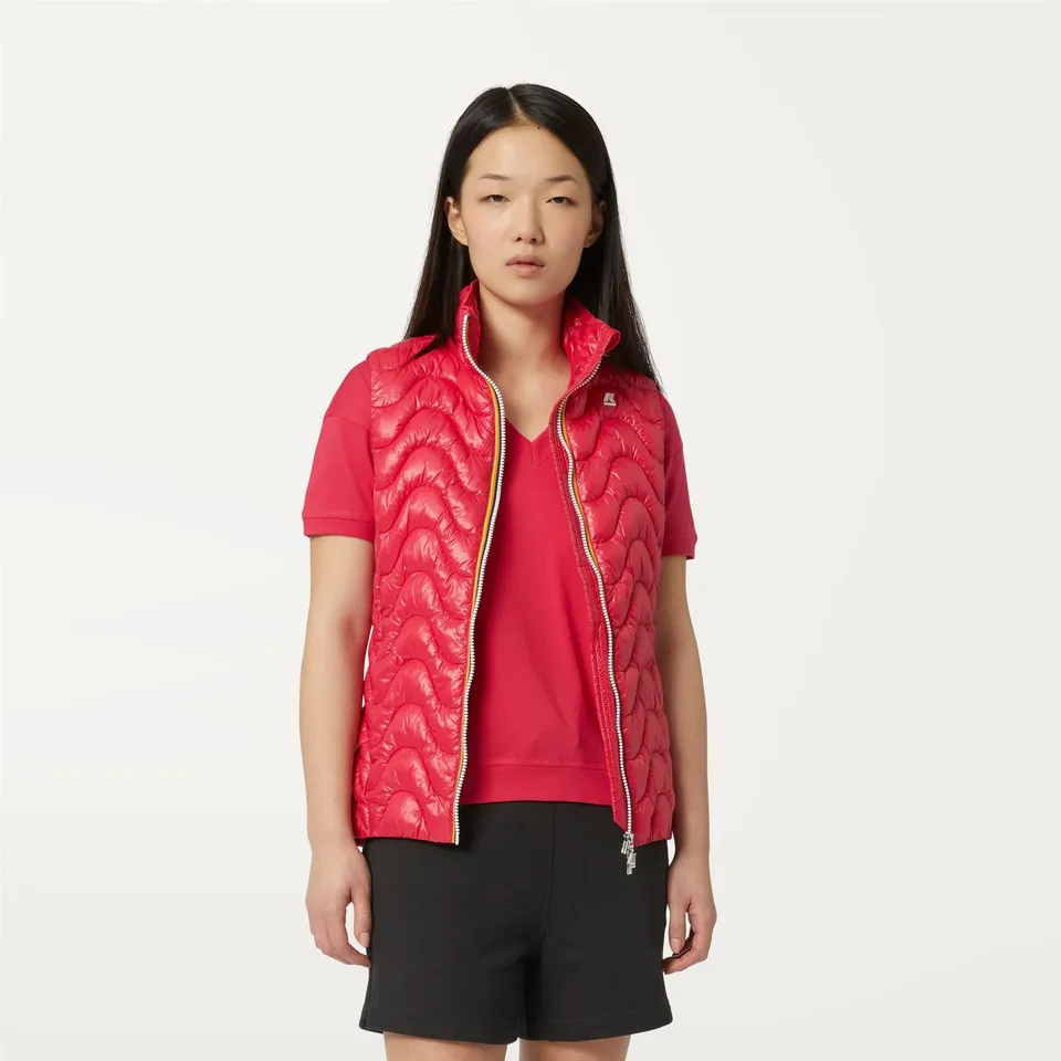 k-way-rubiel-t-shirt-femme-red-berry image 1