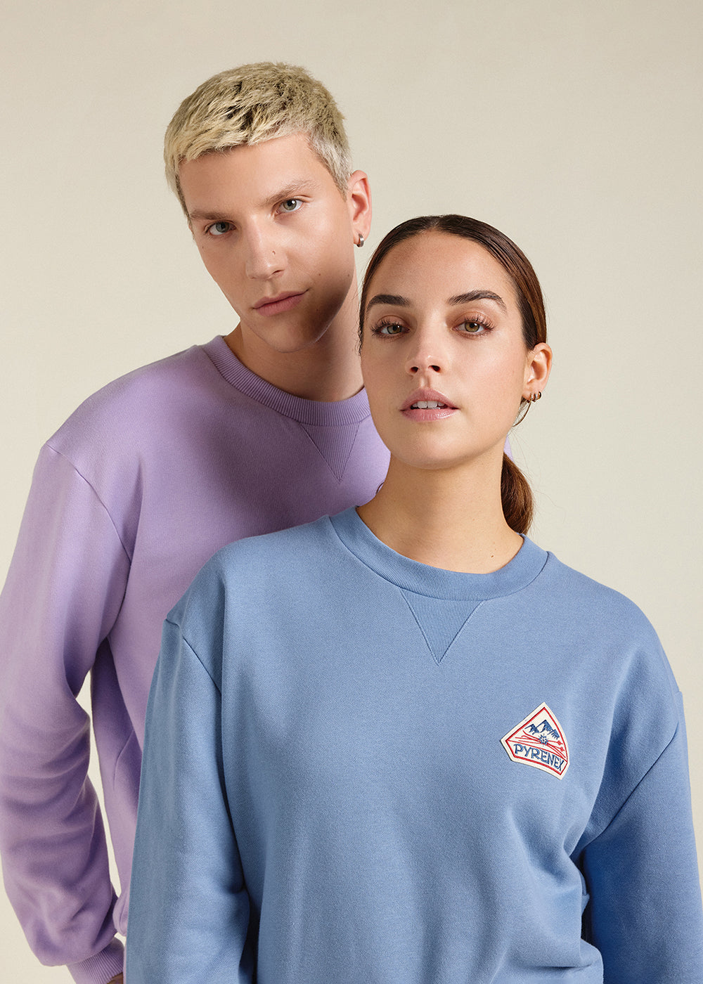 pyrenex-phase-sweat-unisexe-col-rond-coronet-blue-coton-bio image 1