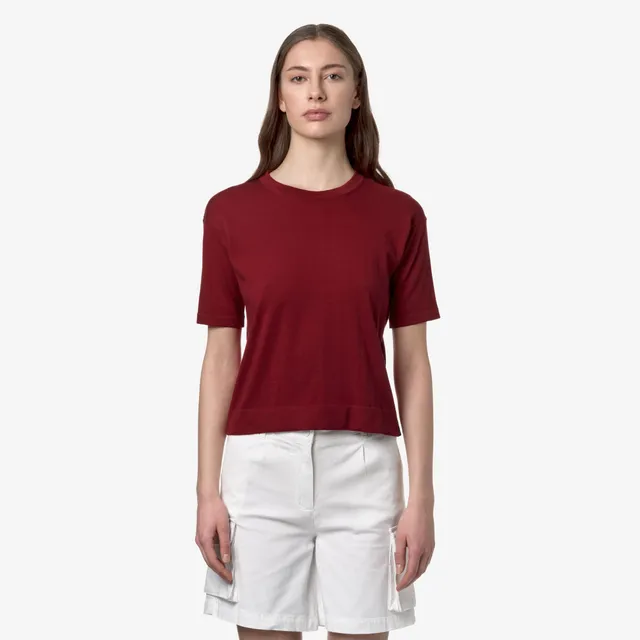 k-way-esmer-pull-over-femme-red-dk image 1