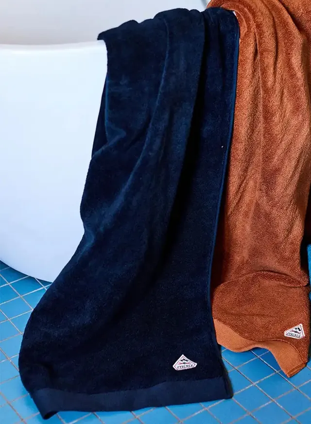 pyrenex-hana-maxi-drap-de-bain-bleu-fonc image 1