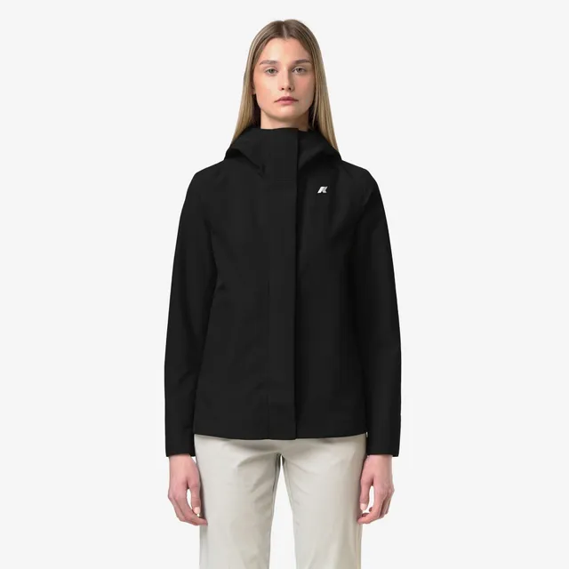 k-way-madalina-bonded-jersey-veste-mi-longue-femme-black-pure image 1