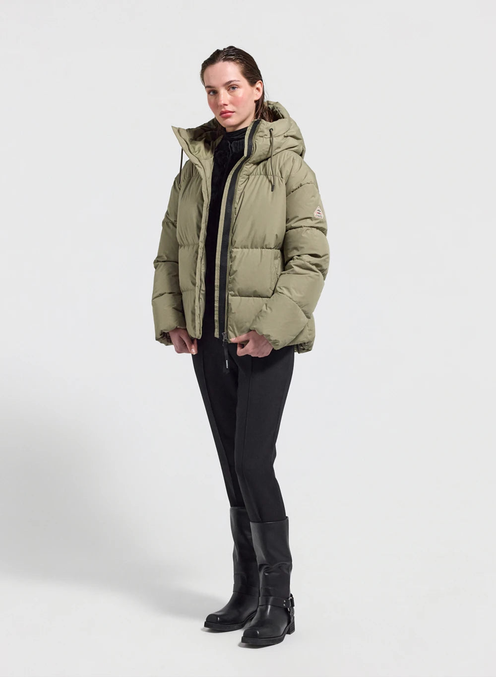 doudoune-femme-pyrenex-harmonie-kaki-clair image 2
