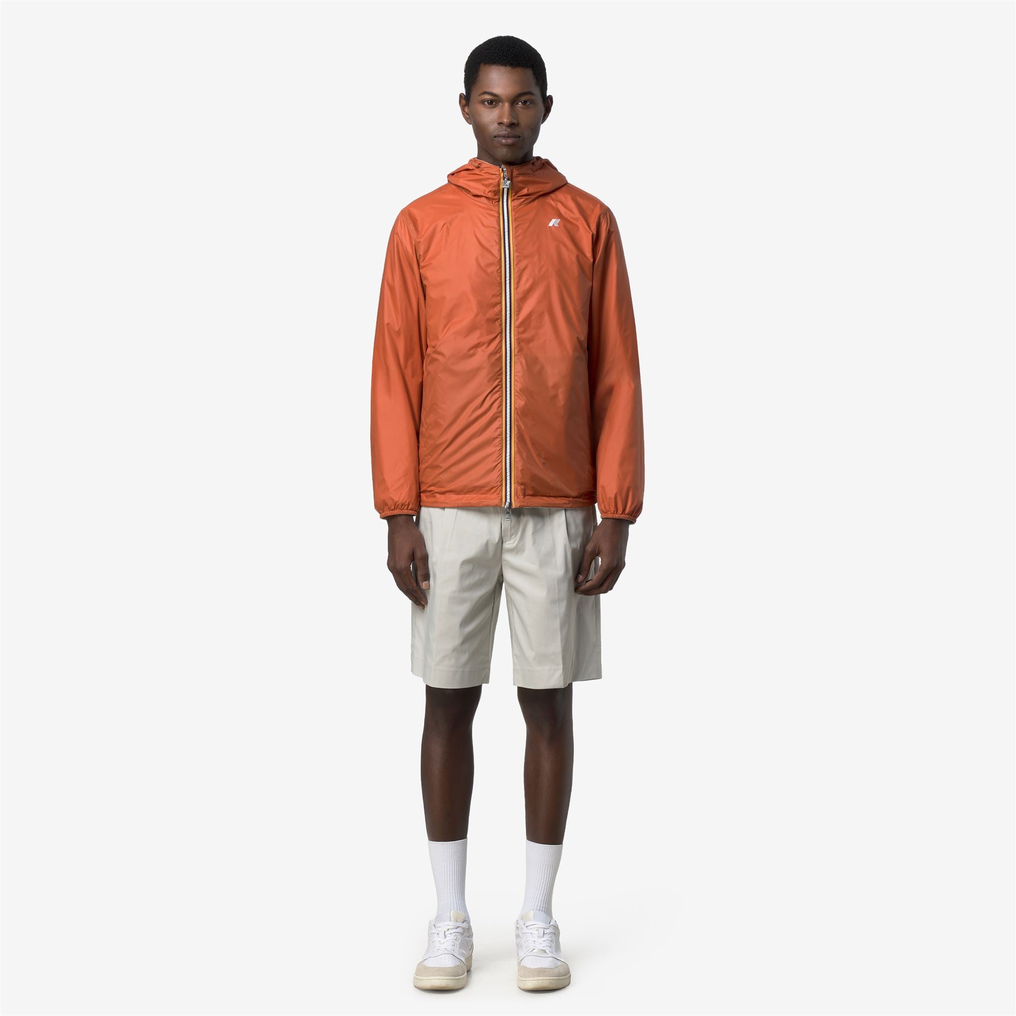 k-way-jake-plus-2-double-veste-courte-r-versible-homme-beige-lt-orange image 4