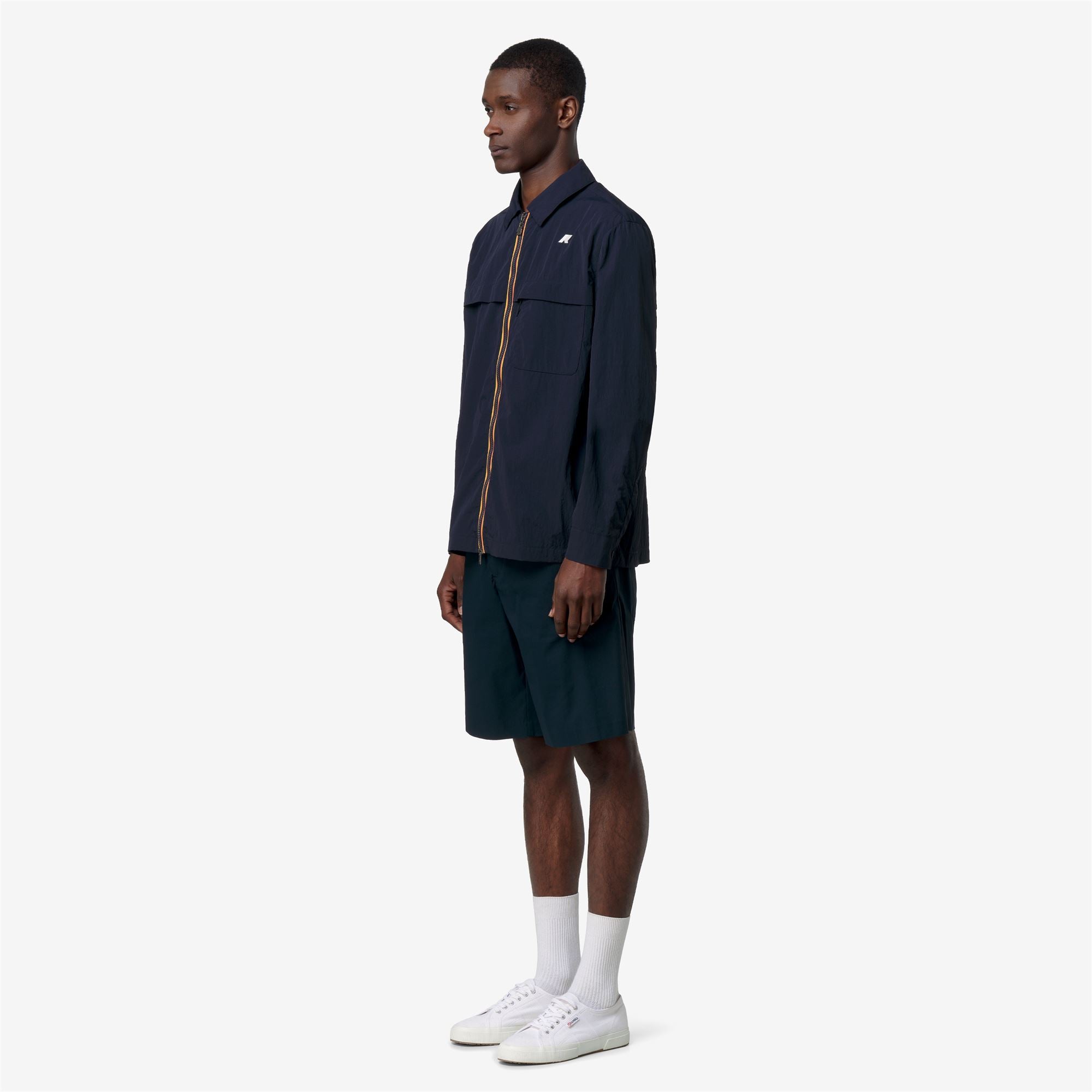 k-way-jules-light-nylon-veste-courte-homme-blue-depth image 2