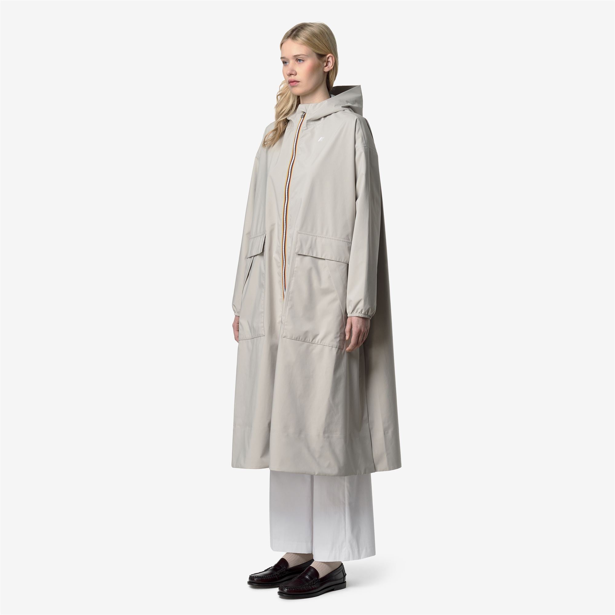 k-way-pernilla-stretch-dot-veste-longue-femme-beige-lt image 2