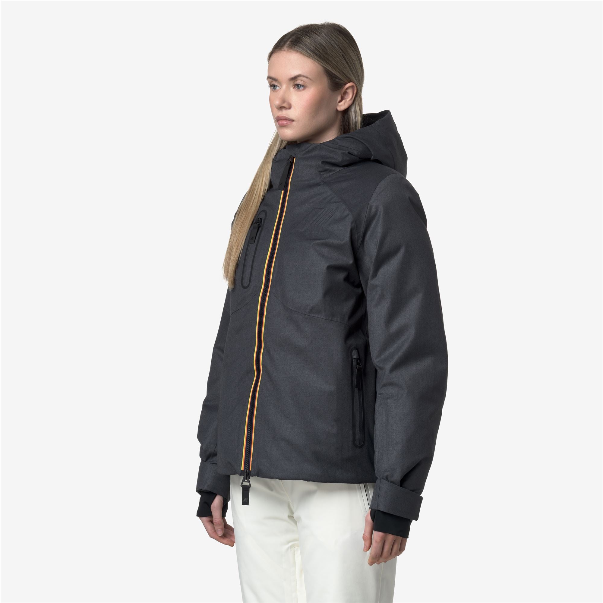 k-way-taillefer-2l-veste-de-ski-femme-grey-grisaille-primaloft image 2