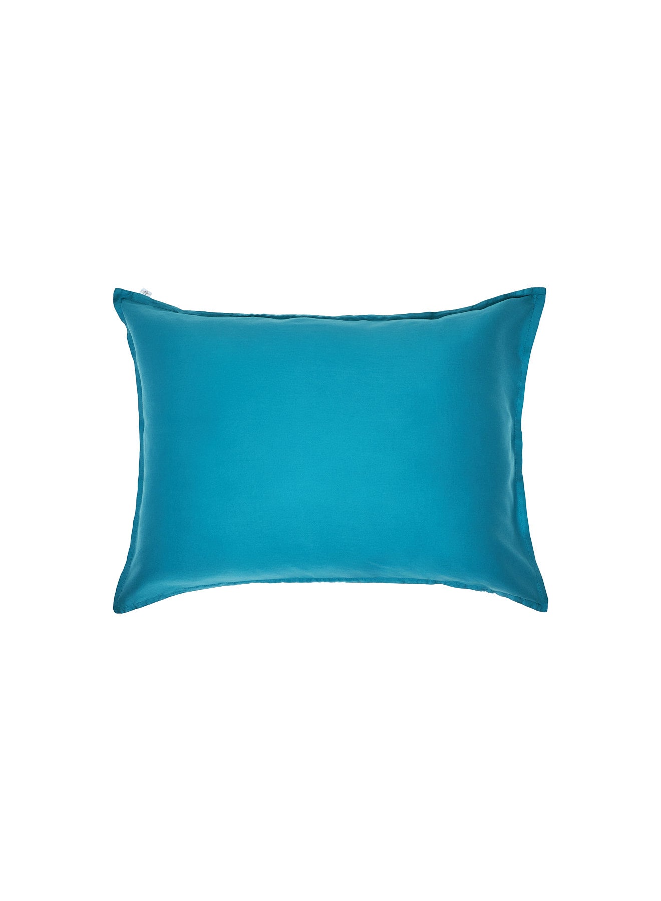 pyrenex-lily-lot-2-taies-d-oreiller-bleu-paon-coton-bio-tencel image 7