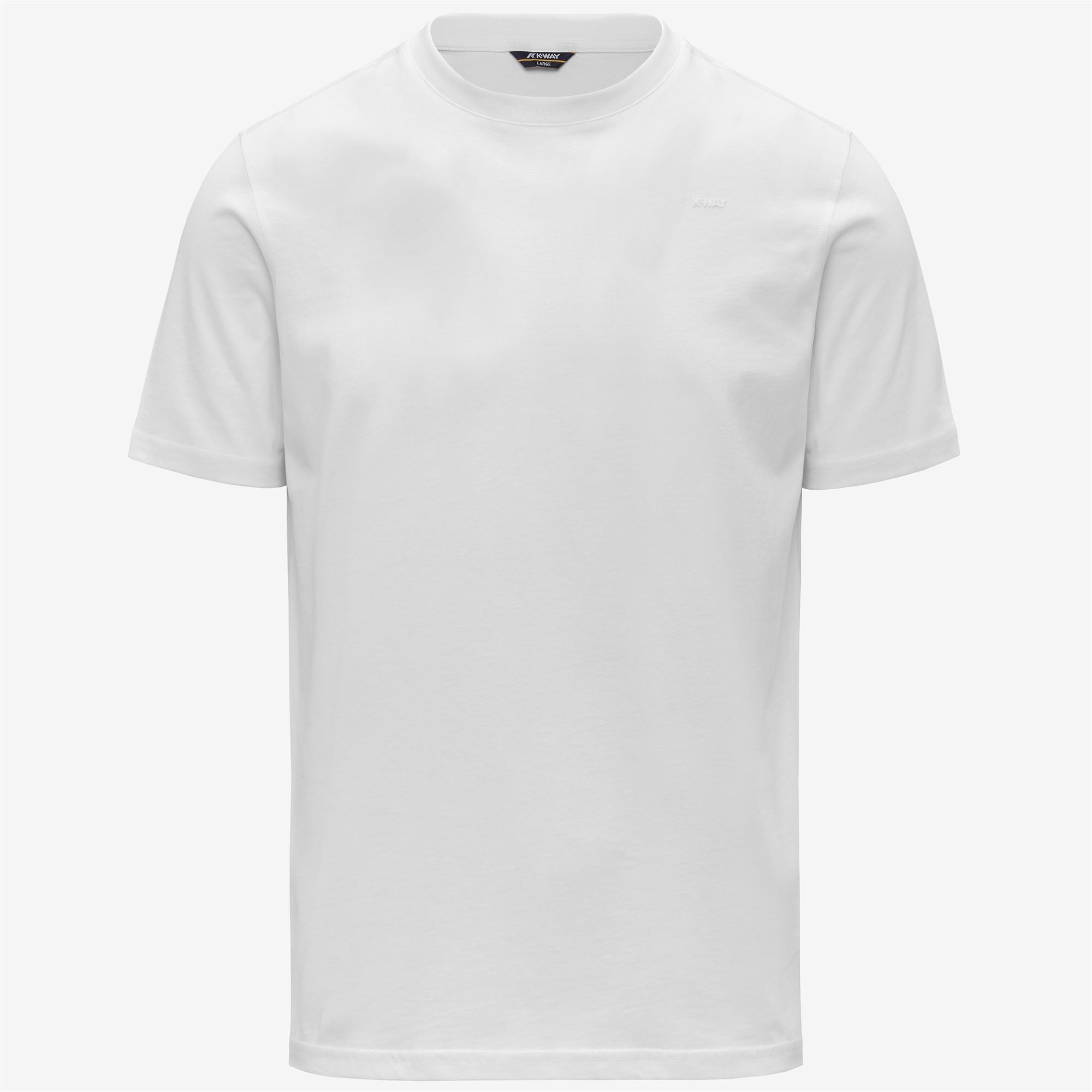 k-way-odom-jersey-micro-lettering-t-shirt-slim-homme-blanc image 5