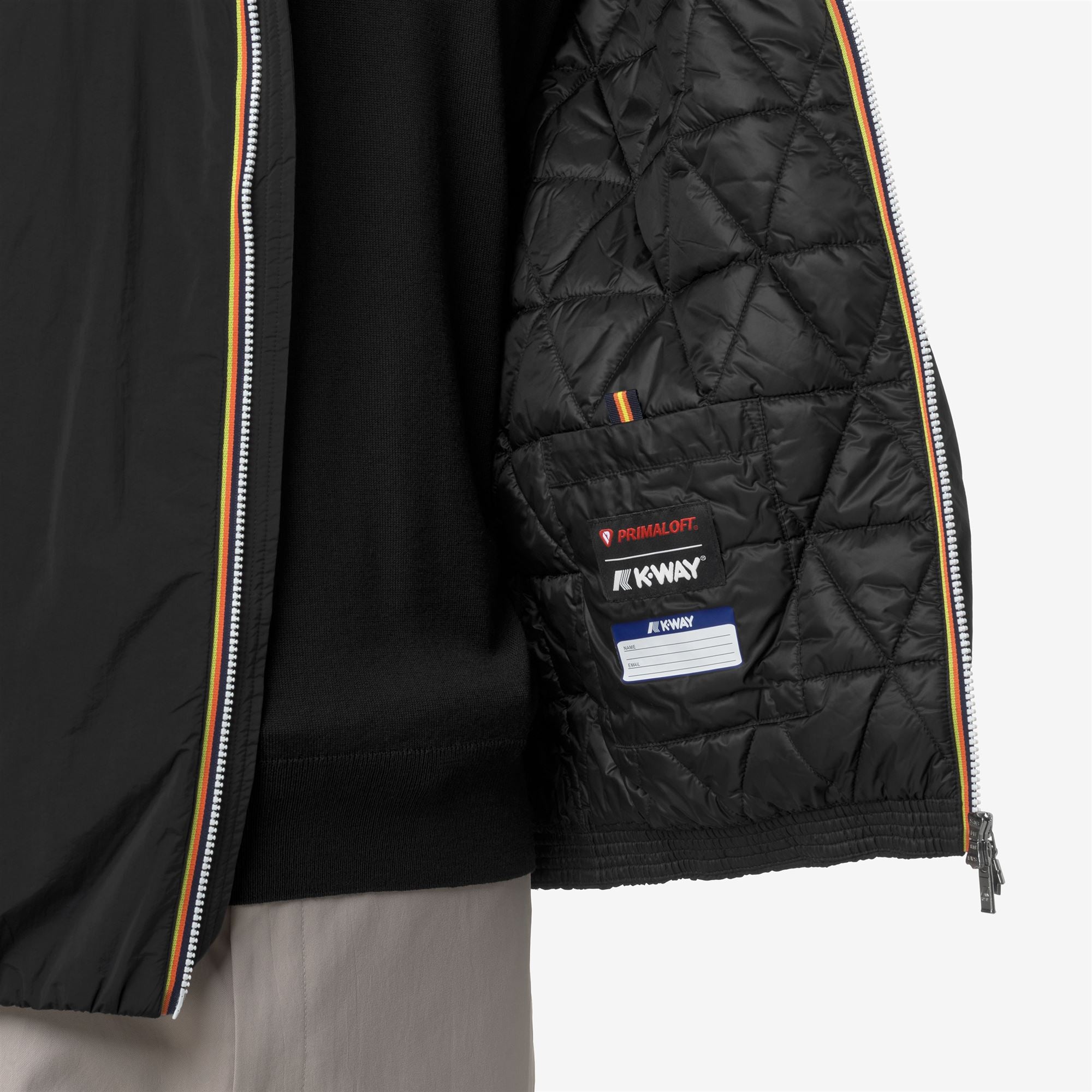 k-way-jack-plain-warm-veste-courte-homme-black-pure image 4