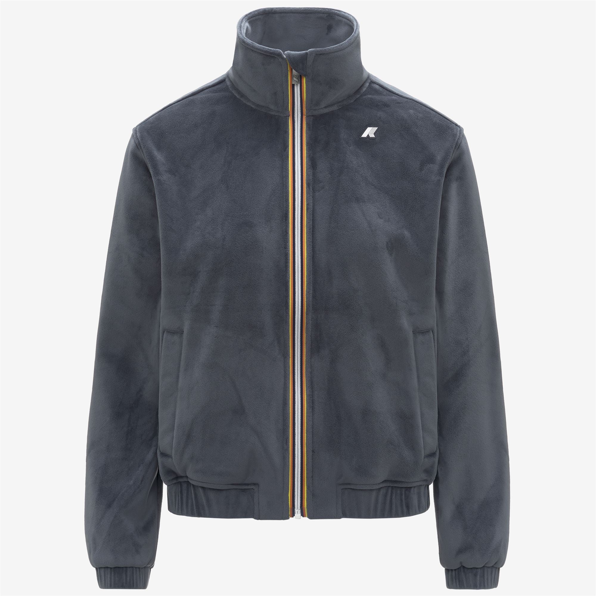 k-way-viviette-velour-polar-veste-r-versible-femme-blue-airforce image 5