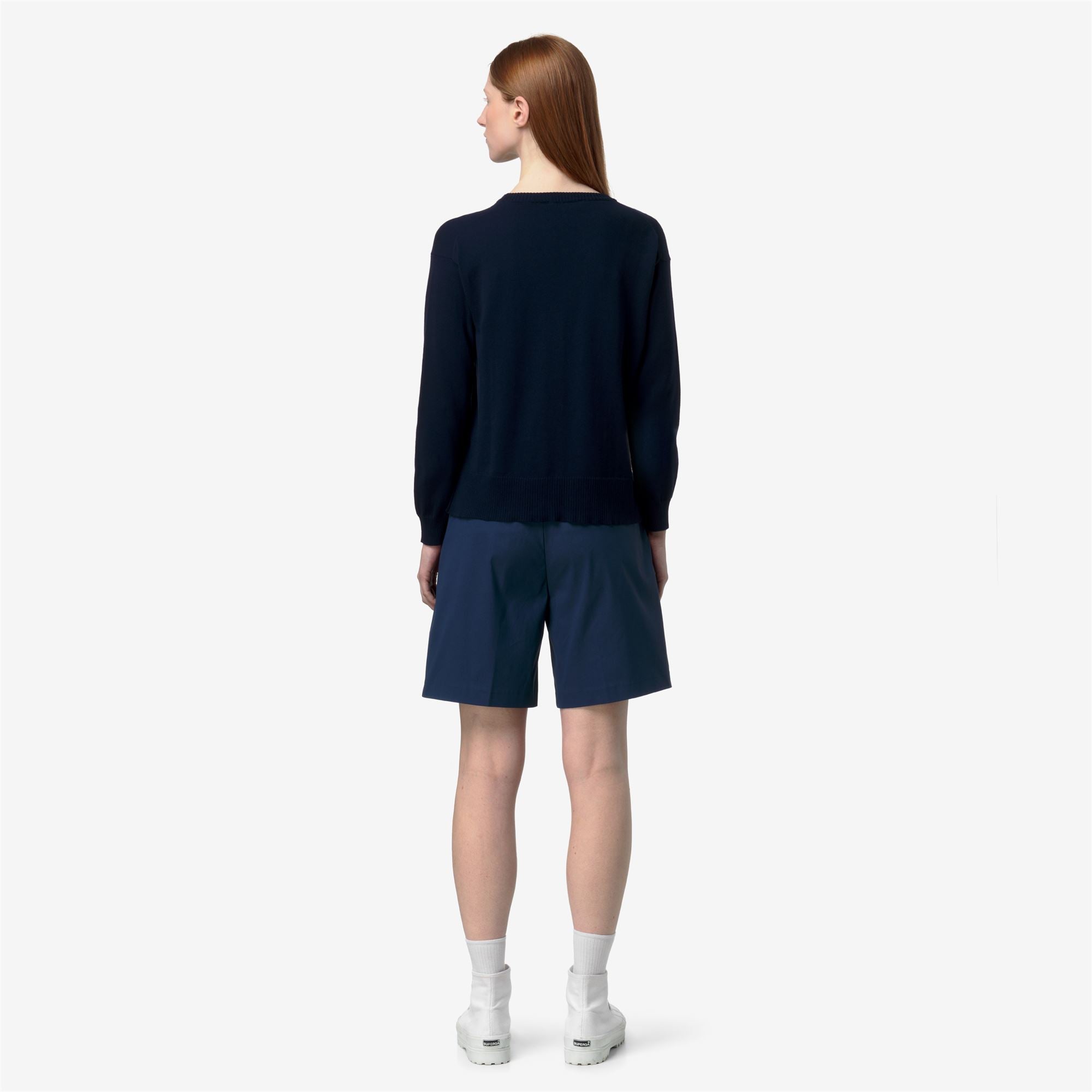k-way-domitine-cotton-ps-pull-over-femme-blue-depth image 3