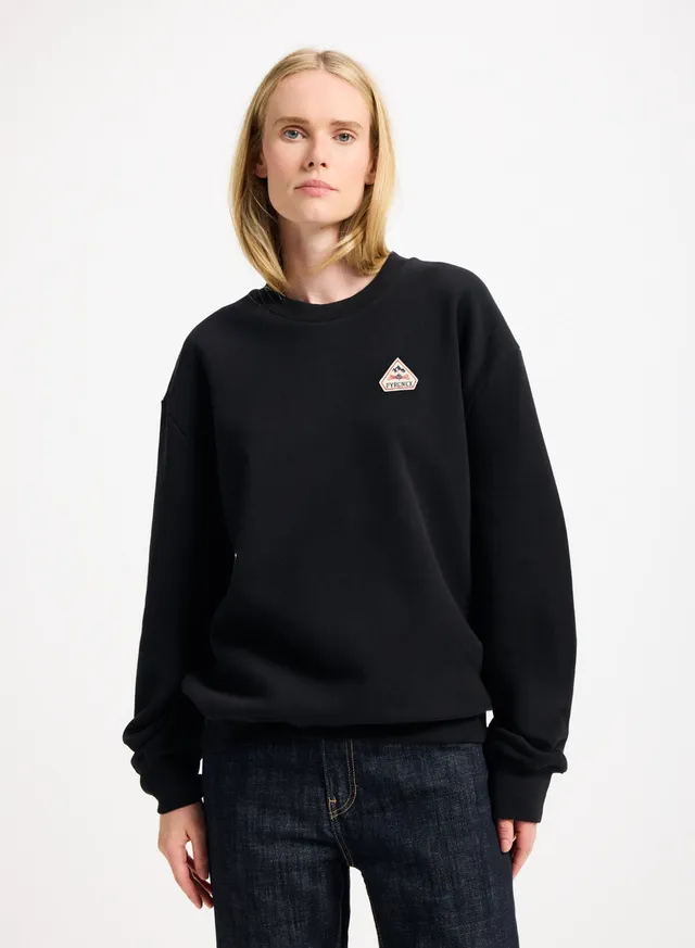 pyrenex-escou-sweatshirt-coton-bio-noir image 1