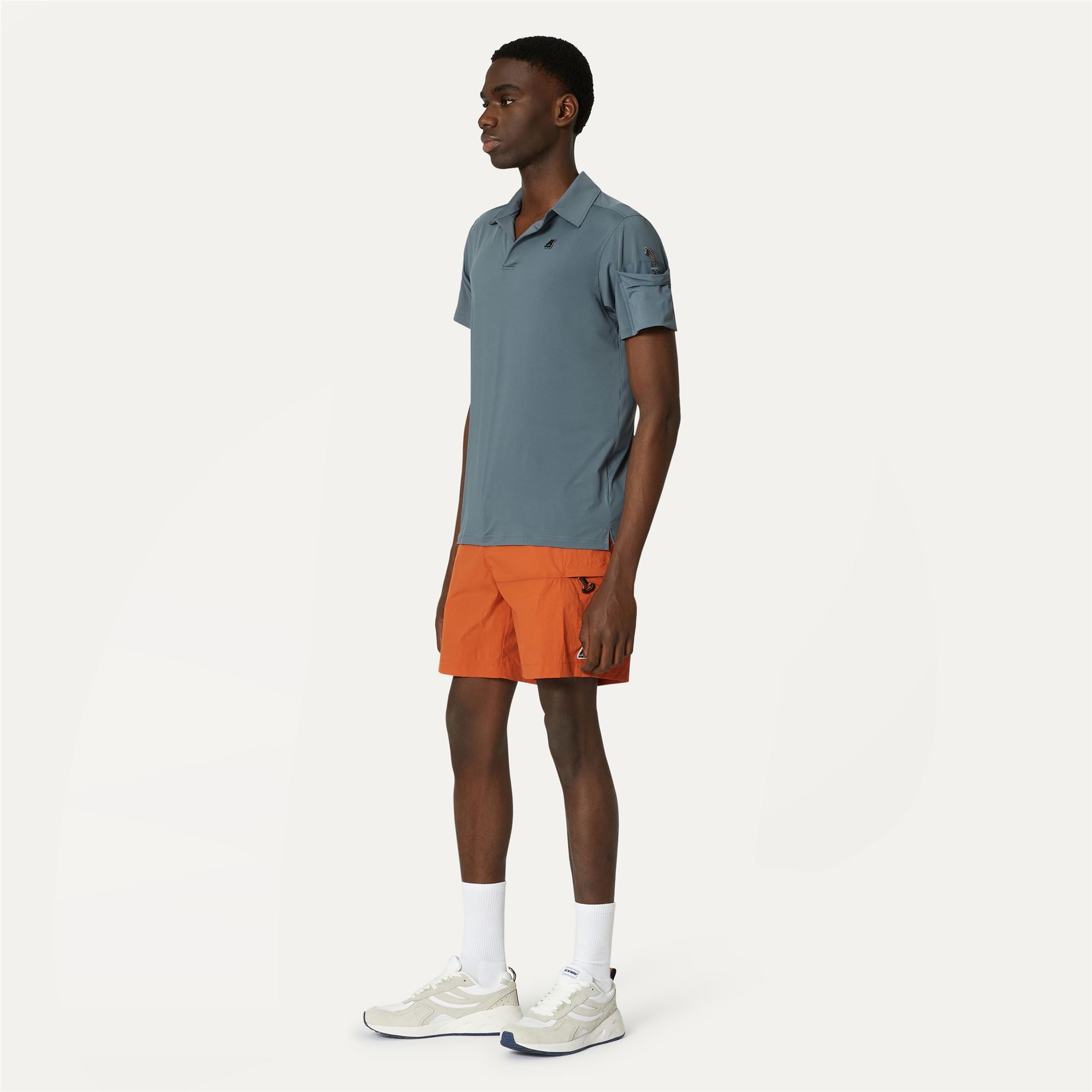 k-way-taprinne-short-cargo-homme-orange-copper image 2