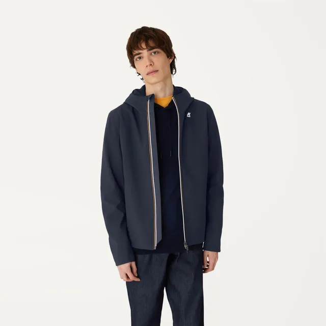 k-way-jack-bonded-jersey-veste-courte-homme-blue-depth image 1