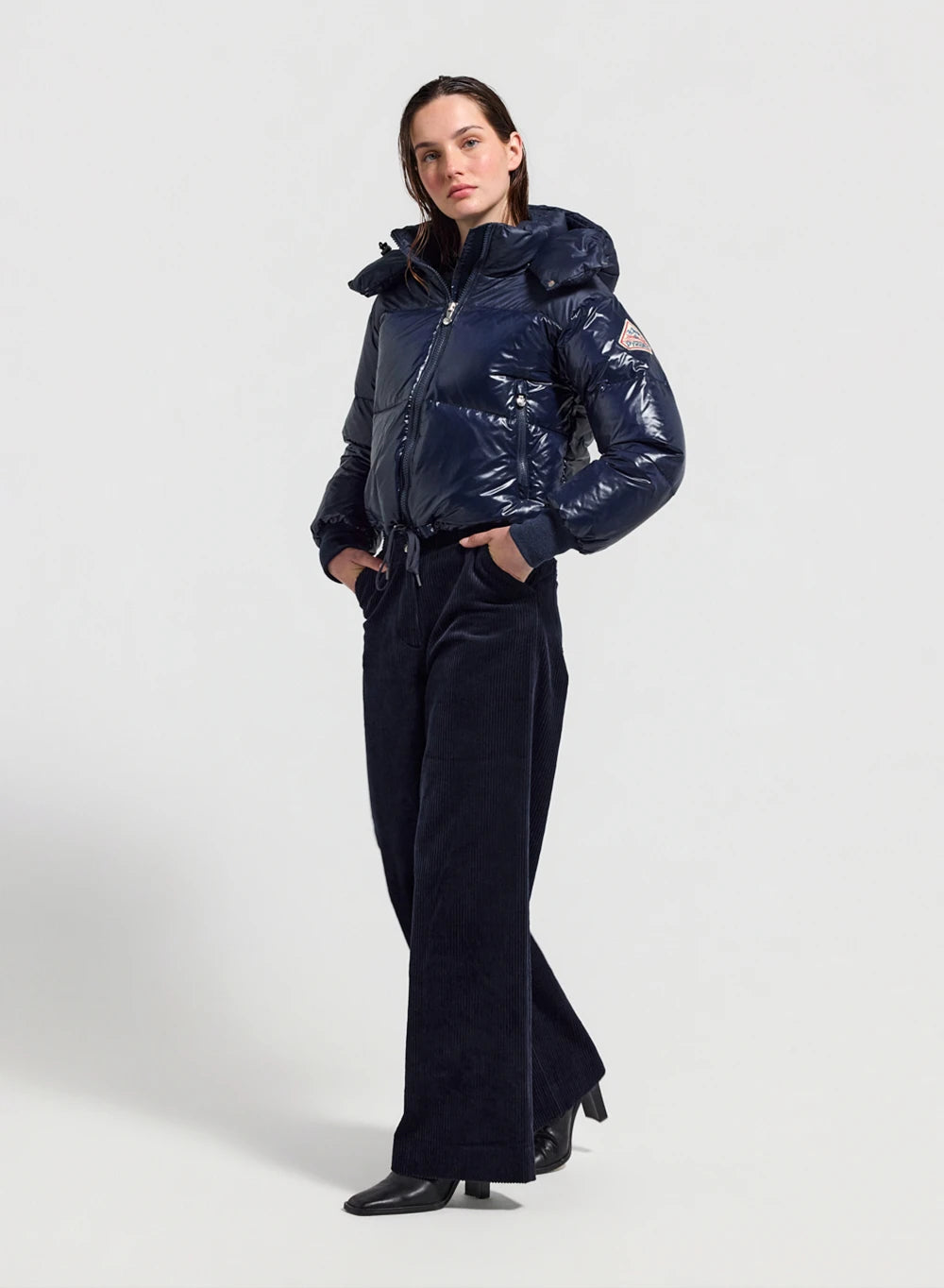 pyrenex-altic-doudoune-courte-femme-bleu-marine image 2