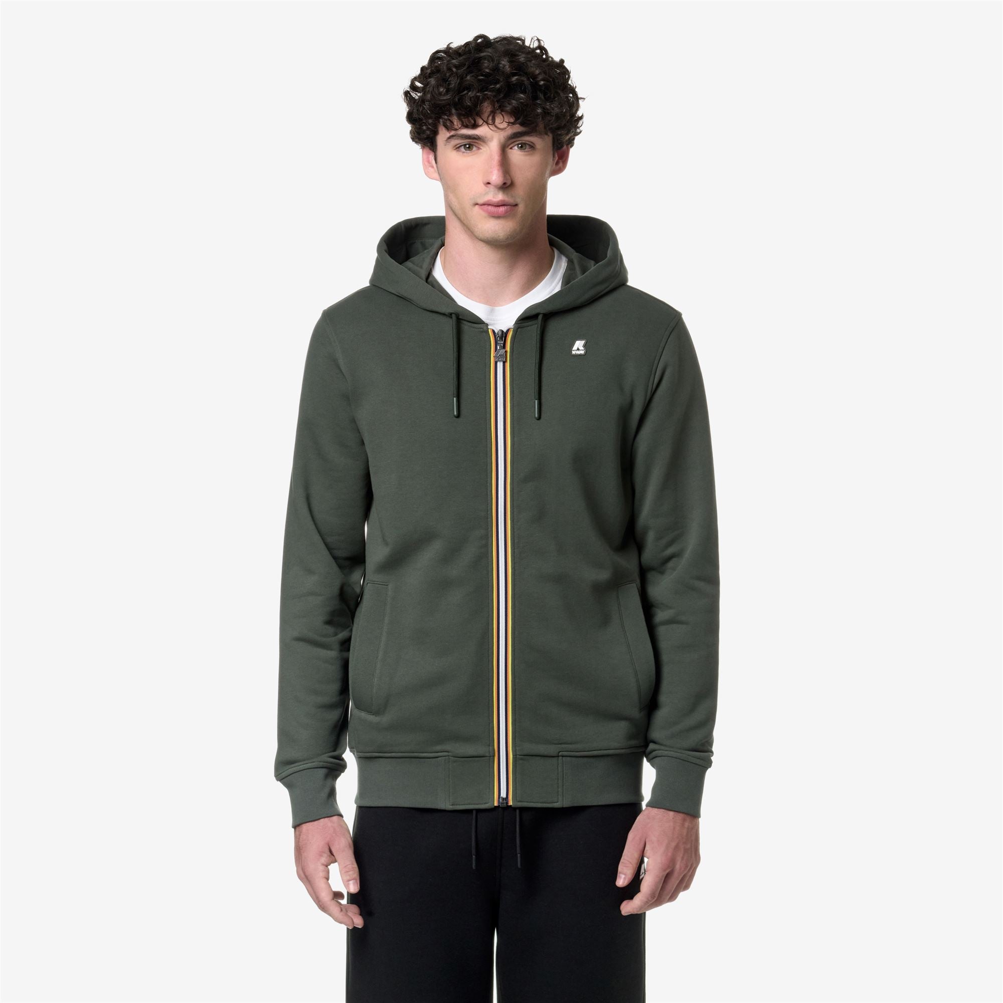 k-way-anthony-veste-polaire-homme-green-blackish image 1