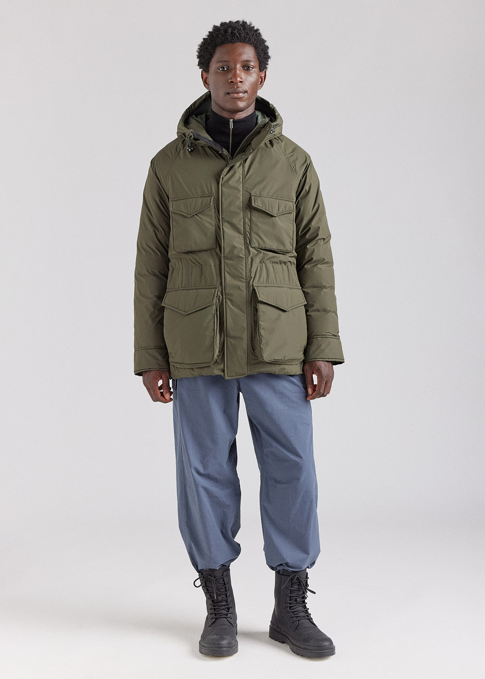 pyrenex-bazus-parka-homme-duvet-naturel-khaki image 2