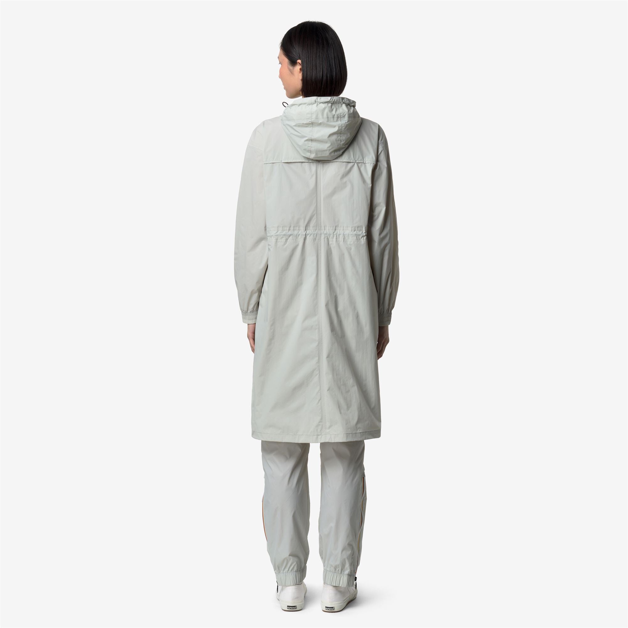 k-way-le-vrai-4-0-delia-veste-longueur-3-4-femme-beige-lt image 3