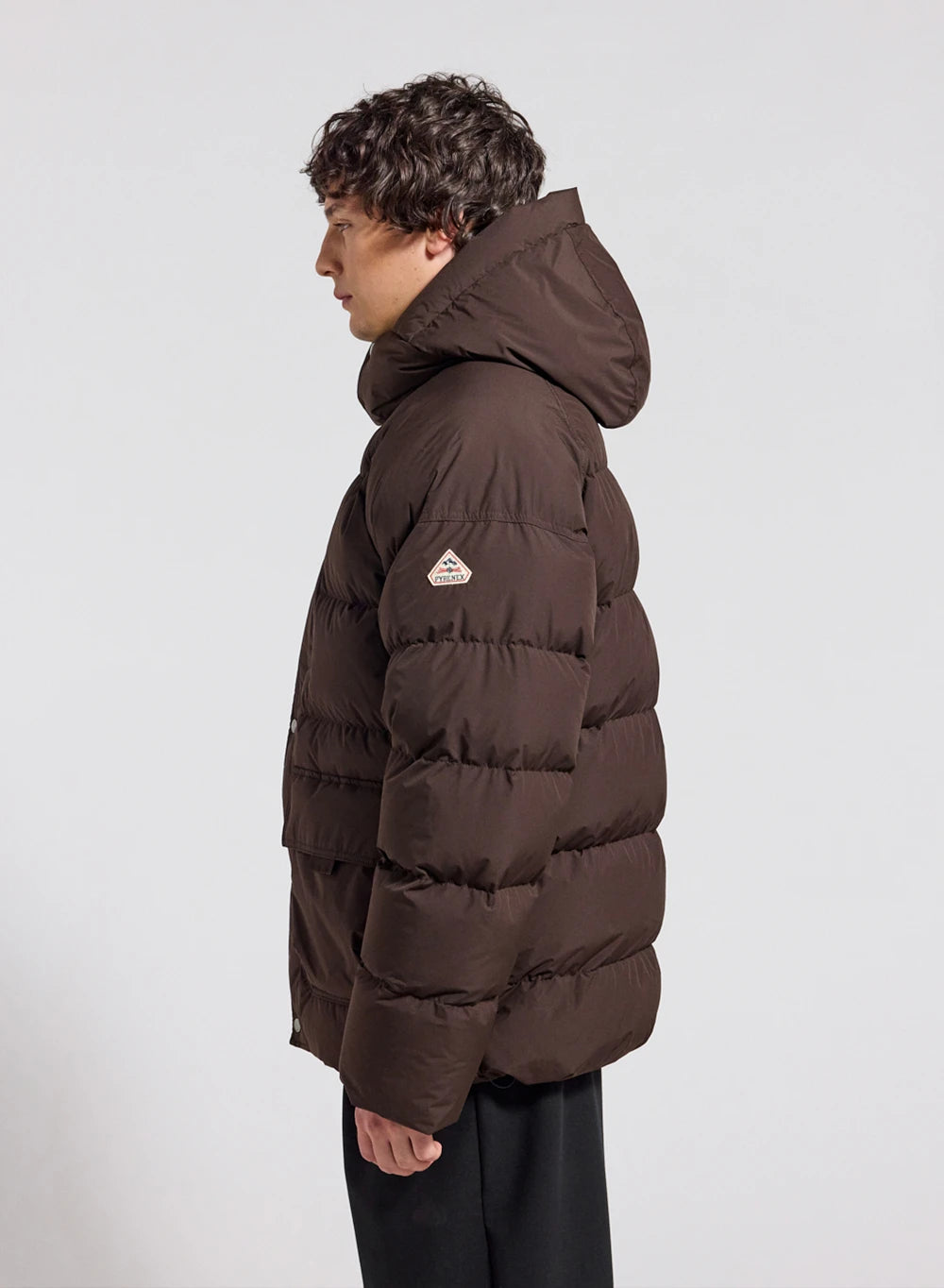 pyrenex-voyager-doudoune-hiver-homme-marron-fonc-duvet-naturel image 3