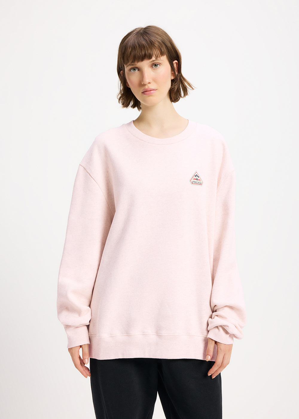 pyrenex-escou-sweatshirt-coton-bio-rose-poudr image 1