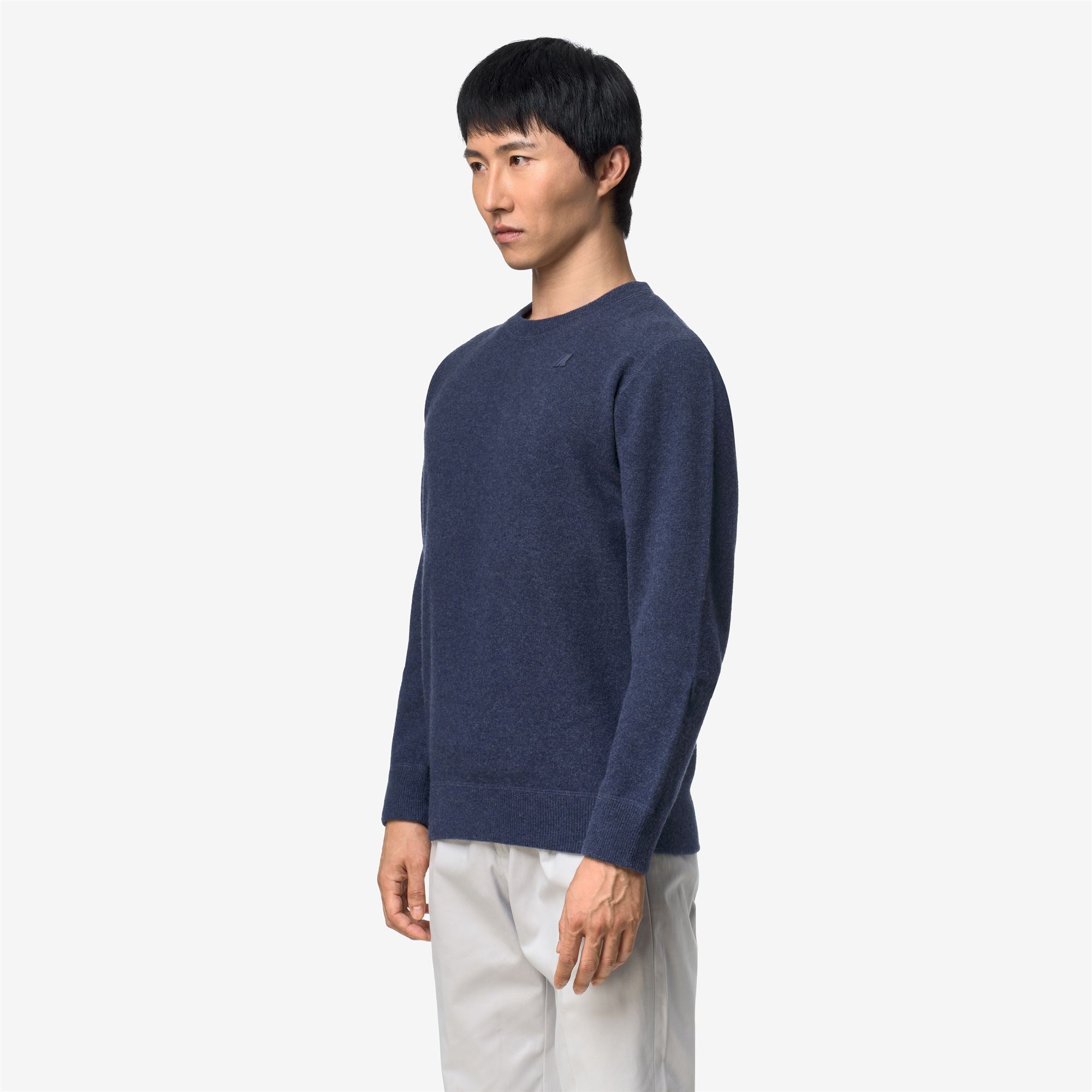 k-way-sebastien-fleece-stitch-pull-over-homme-blue-dusty image 2