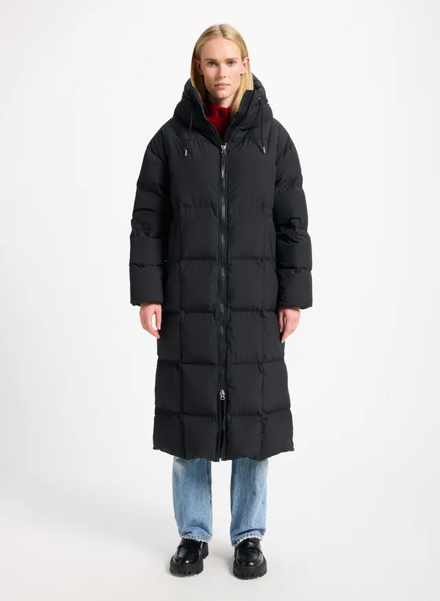 pyrenex-attract-doudoune-longue-femme-noire image 1
