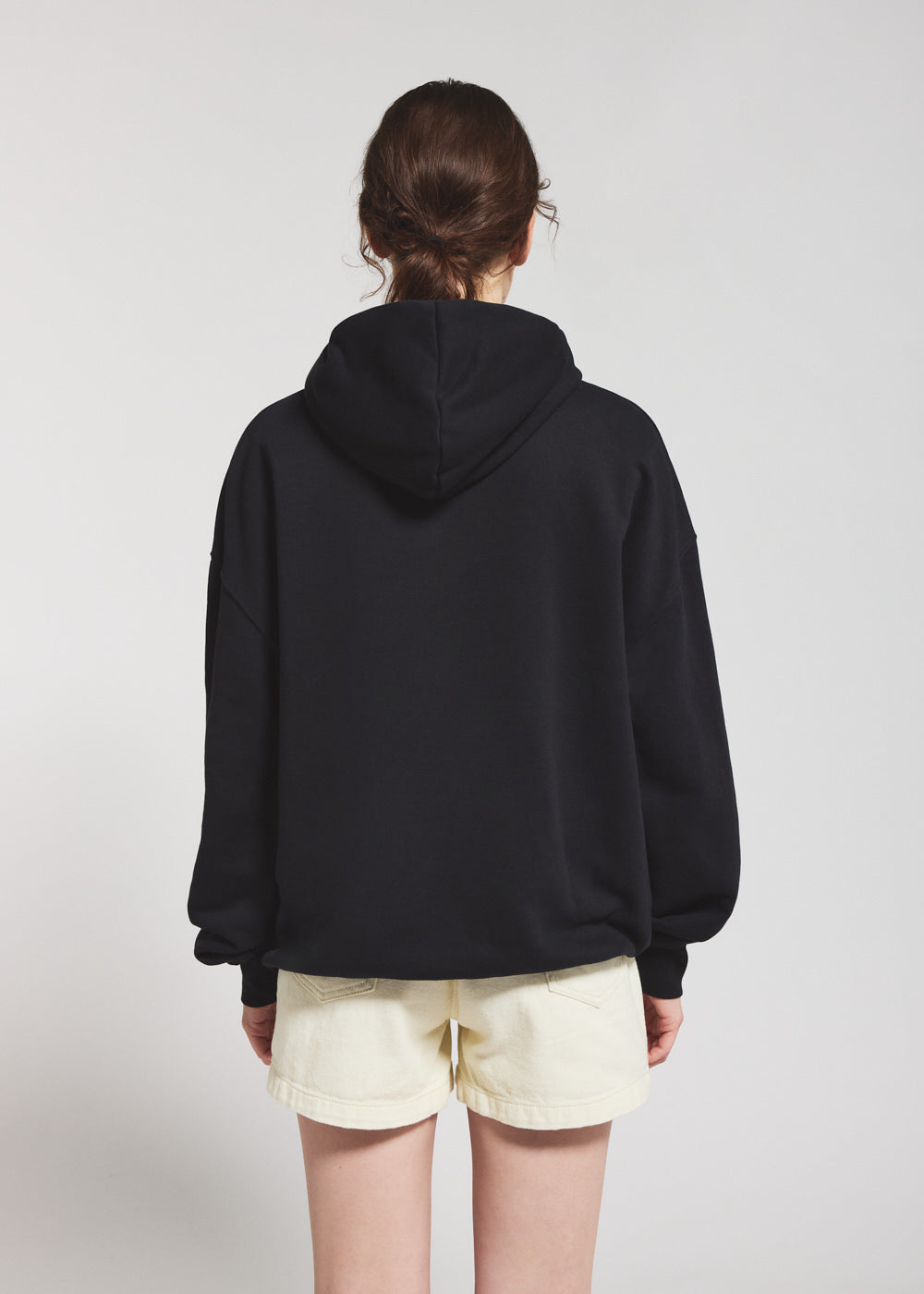 pullover-unisexe-capuche-pyrenex-sierra-noir-coton-bio image 4
