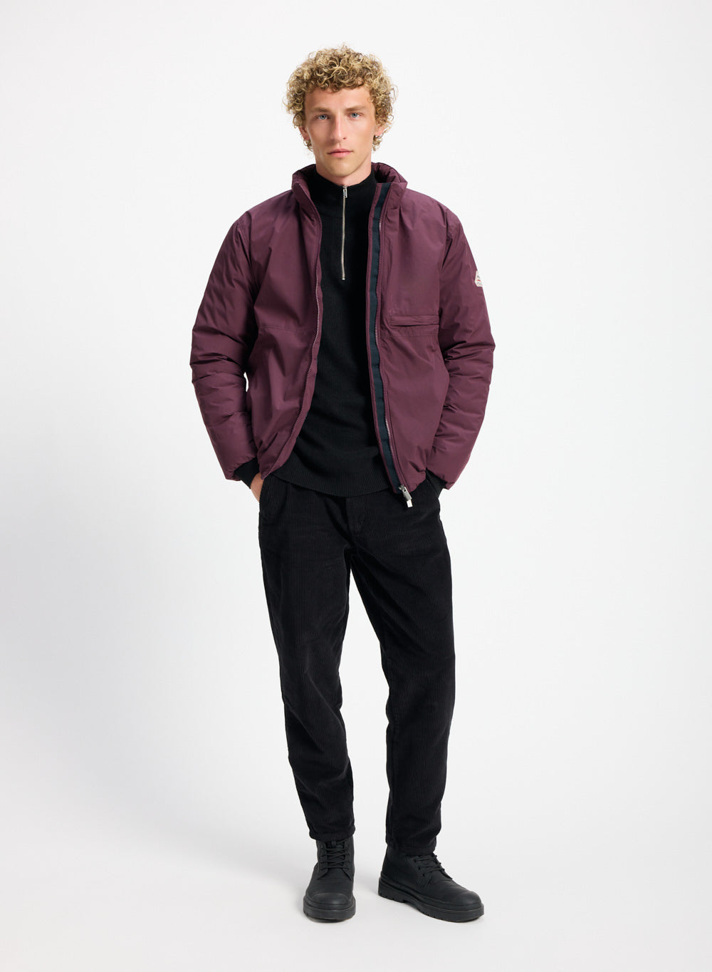 blouson-en-duvet-homme-pyrenex-spectre-violet-fonc image 2