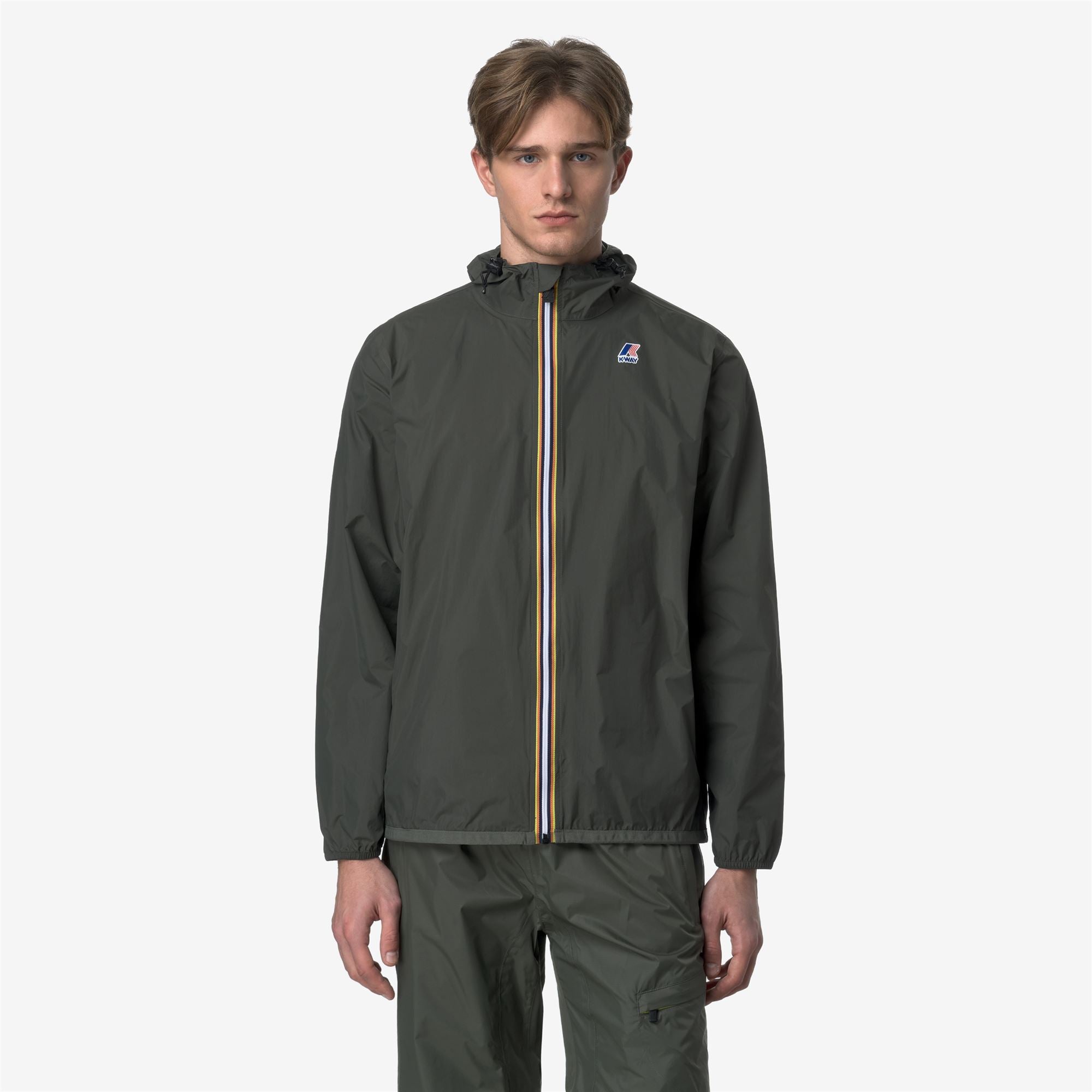 k-way-le-vrai-4-0-claude-veste-milieu-unisexe-green-blackish image 2